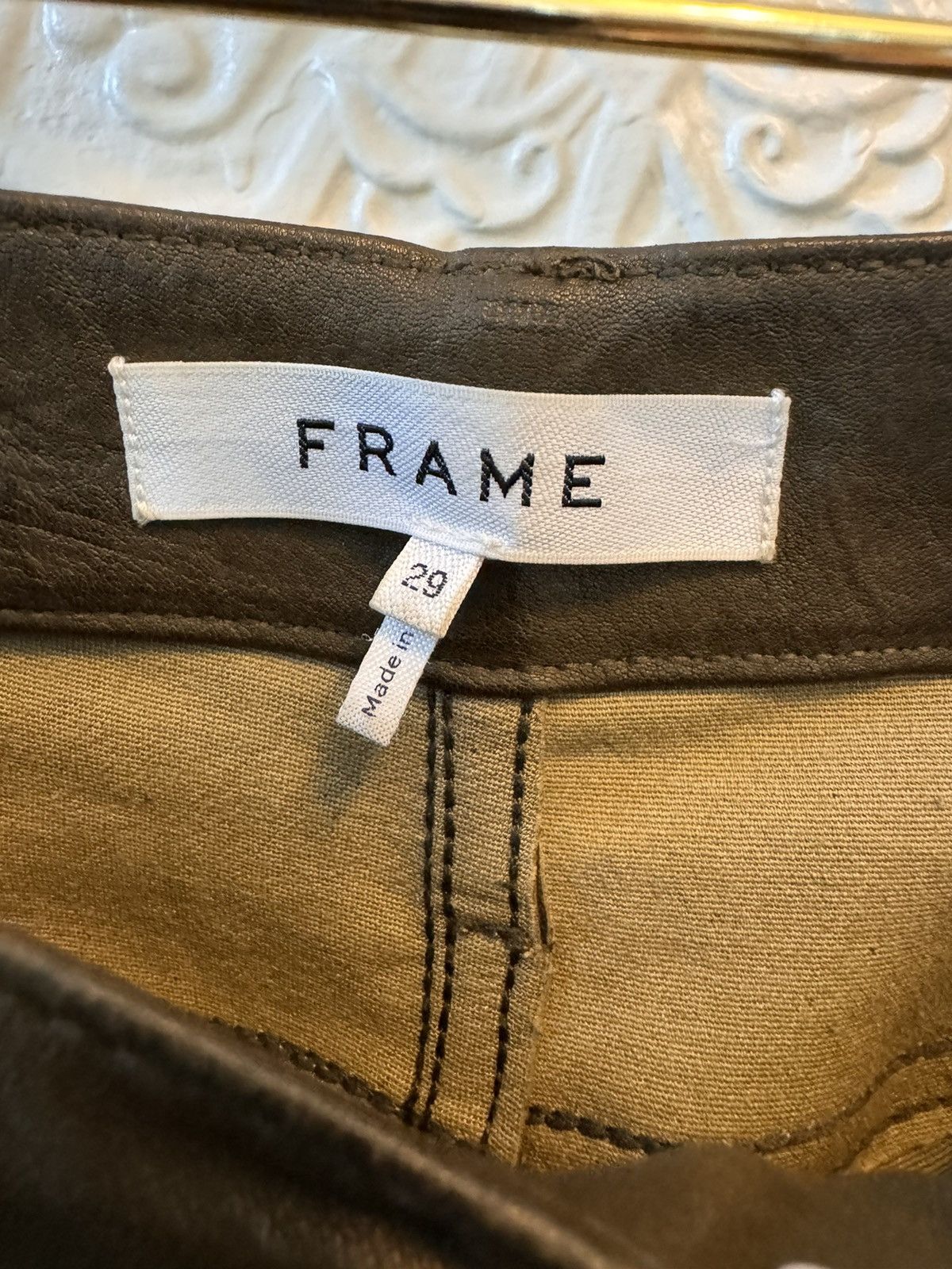 Frame Le Crop Mini Boot Leather Pant Size 30" / US 8 / IT 44 - 8 Thumbnail