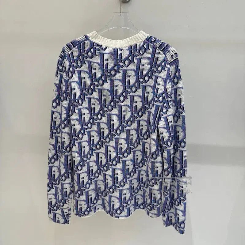 Dior Dior Purple Wool Logo Long Sleeve Sweater . Size S / US 4 / IT 40 - 5 Thumbnail