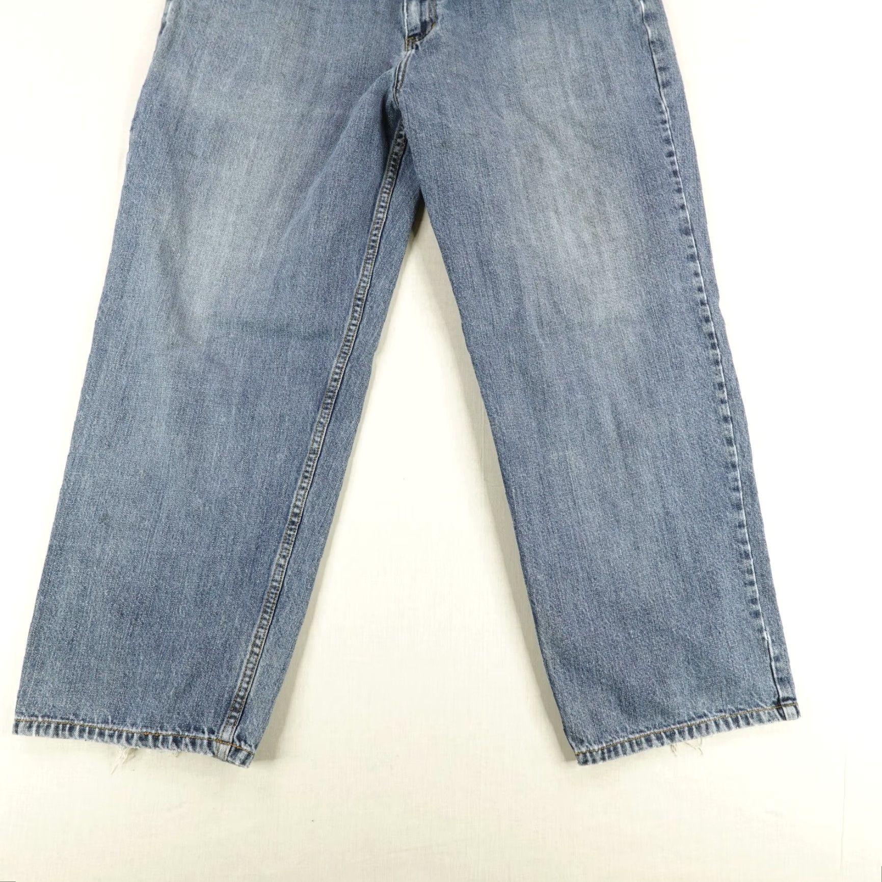 Anchor Blue VINTAGE Anchor Blue Jeans Mens 40x30 Denim Relaxed Fit Blue 90s Grunge Style Straight Leg Jeans Mens Size US 38 / EU 54 - 3 Thumbnail
