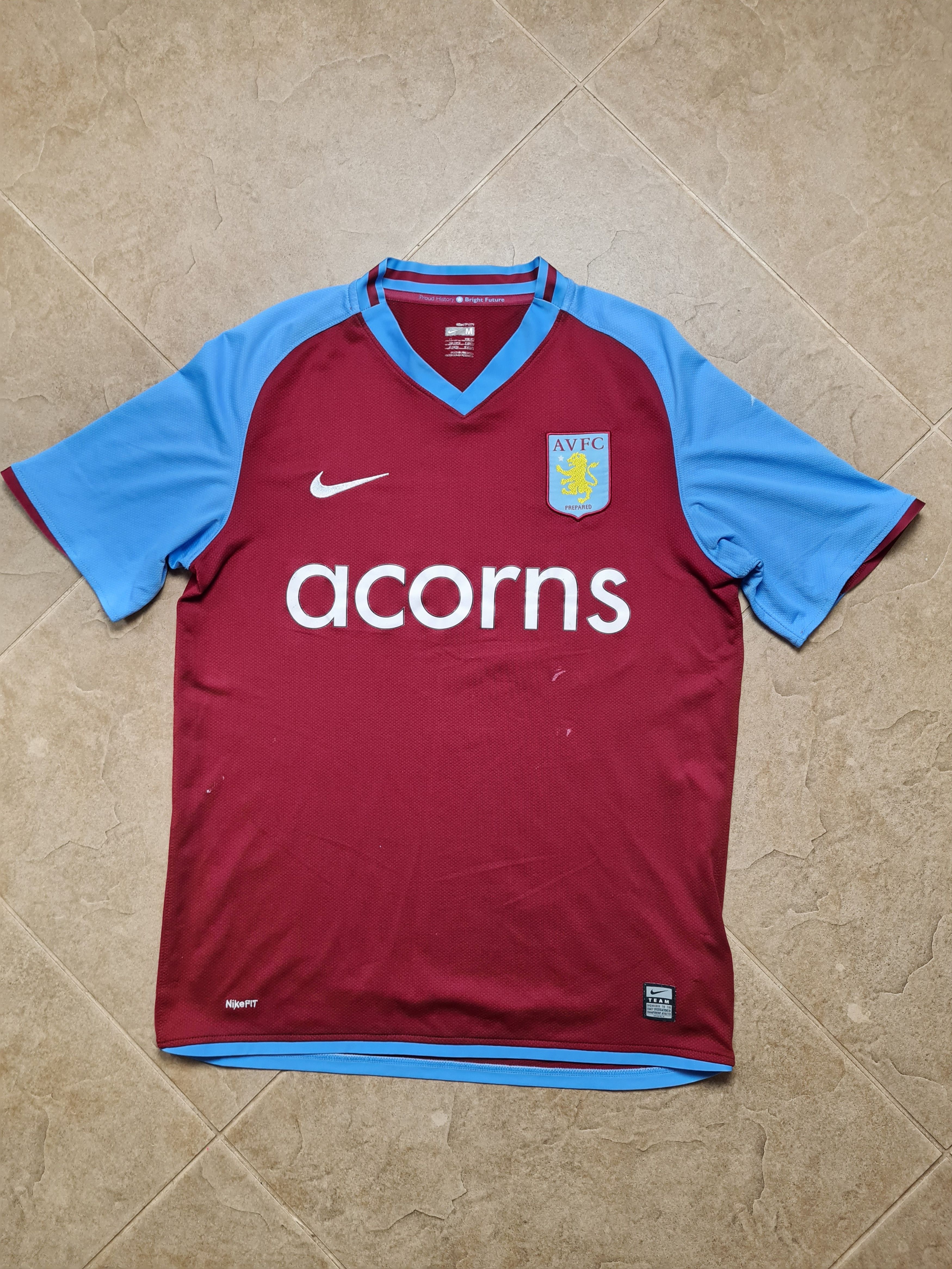 Nike Nike Aston Villa Home Soccer Shirt 2008/09 Adults Size US M / EU 48-50 / 2 - 2 Thumbnail
