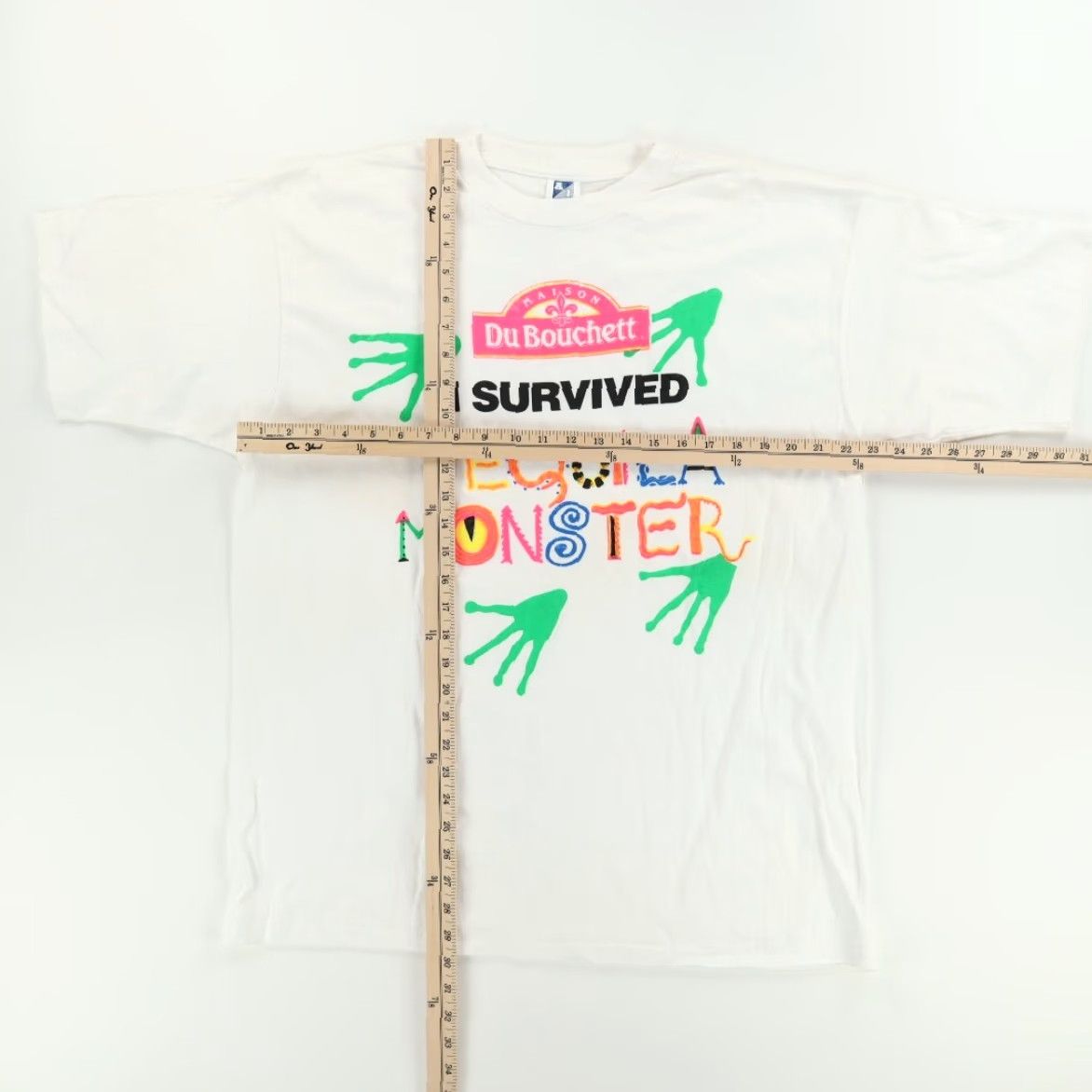 Vintage VINTAGE A1 Du Bouchett I Survived Tequila Monster Solid T-Shirt White Mens XL Size US XL / EU 56 / 4 - 3 Thumbnail