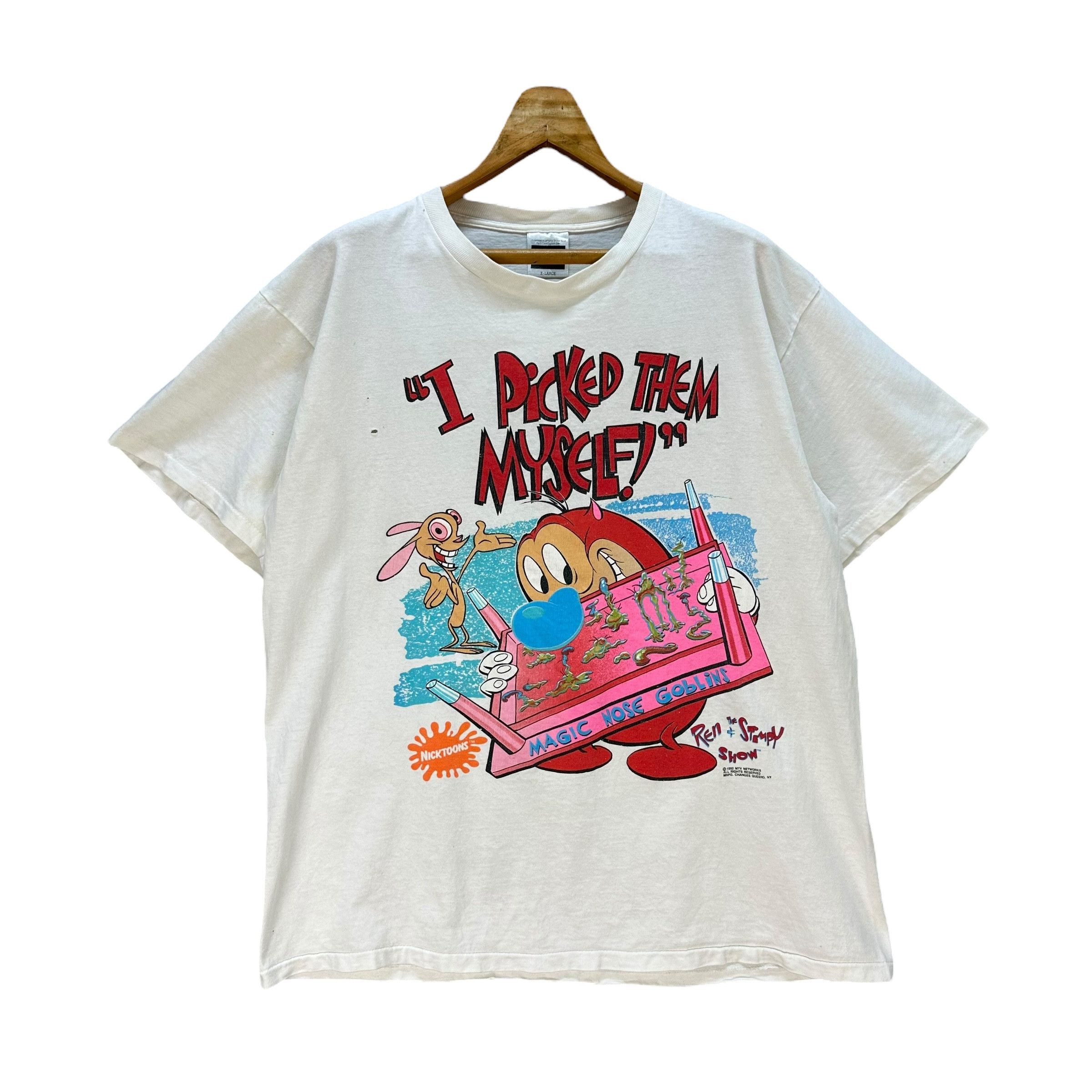 Nickelodeon Vintage 90's THE REN & STIMPY SHOW Graphic T Shirt #A80-1929 Size US XL / EU 56 / 4 - 1 Thumbnail
