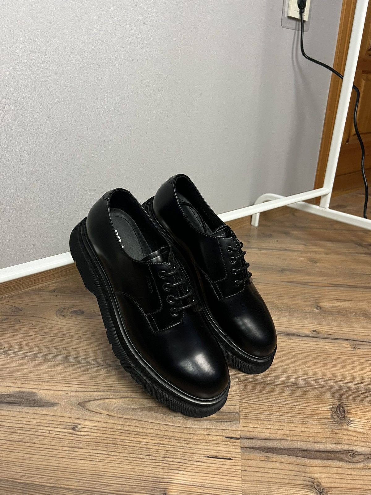 Prada FW19 Chunky Derby Prada Shoes 2EE306 y2k archive luxury Size US 9.5 / EU 42-43 - 2 Thumbnail