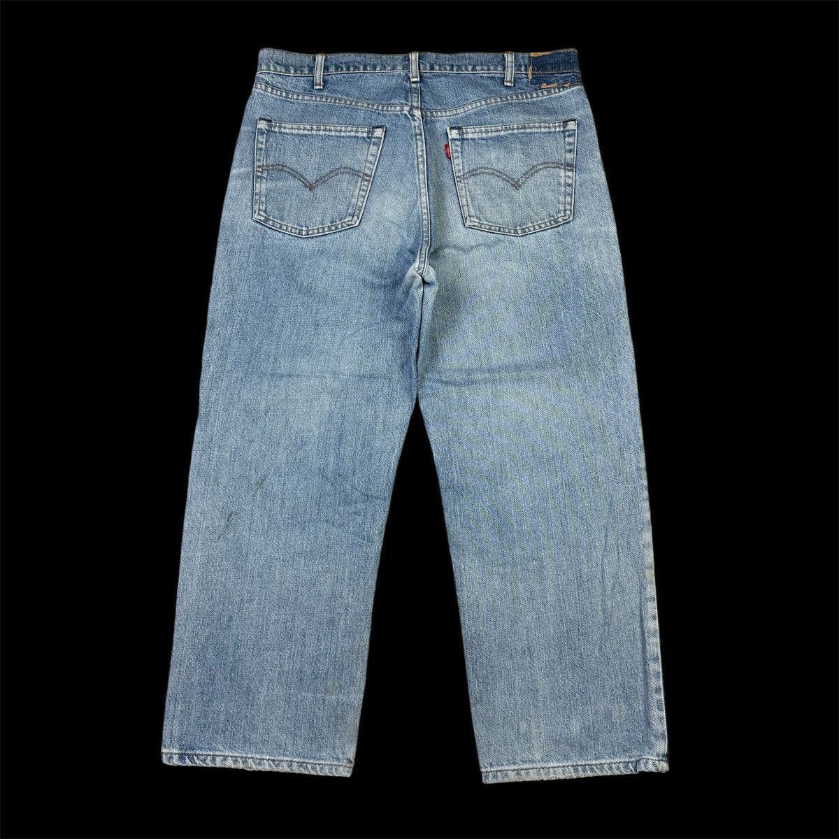 If Six Was Nine × Levi's × Vintage 💥Vintage 90s Levis 503 Distressed Light Blue Jean Size US 34 / EU 50 - 2 Thumbnail