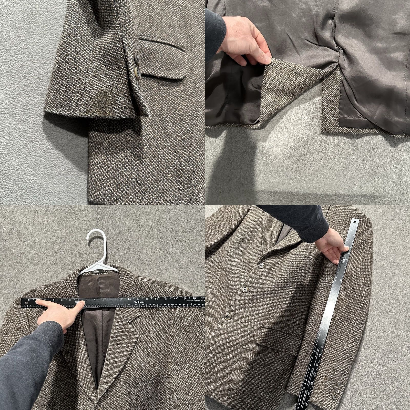 Banana Republic Banana Republic Blazer Sport Coat Men 42R Tweed Wool Brown 3 Button Italy Size 42R - 9 Thumbnail