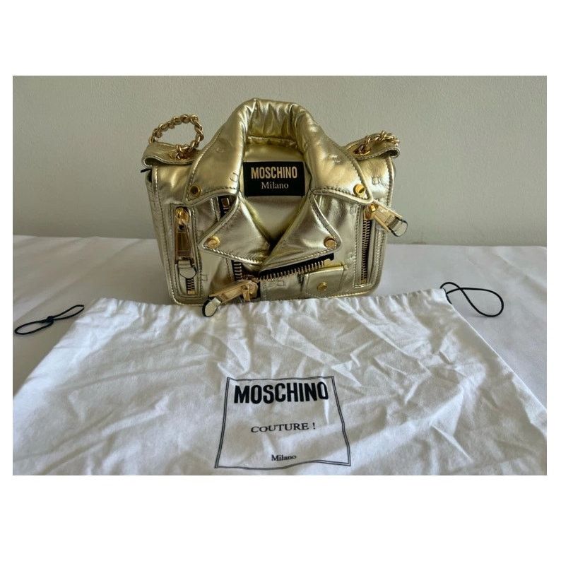 Moschino SS21 Moschino Couture Jeremy Scott Gold Jacket Shoulder Bag Size ONE SIZE - 14 Thumbnail