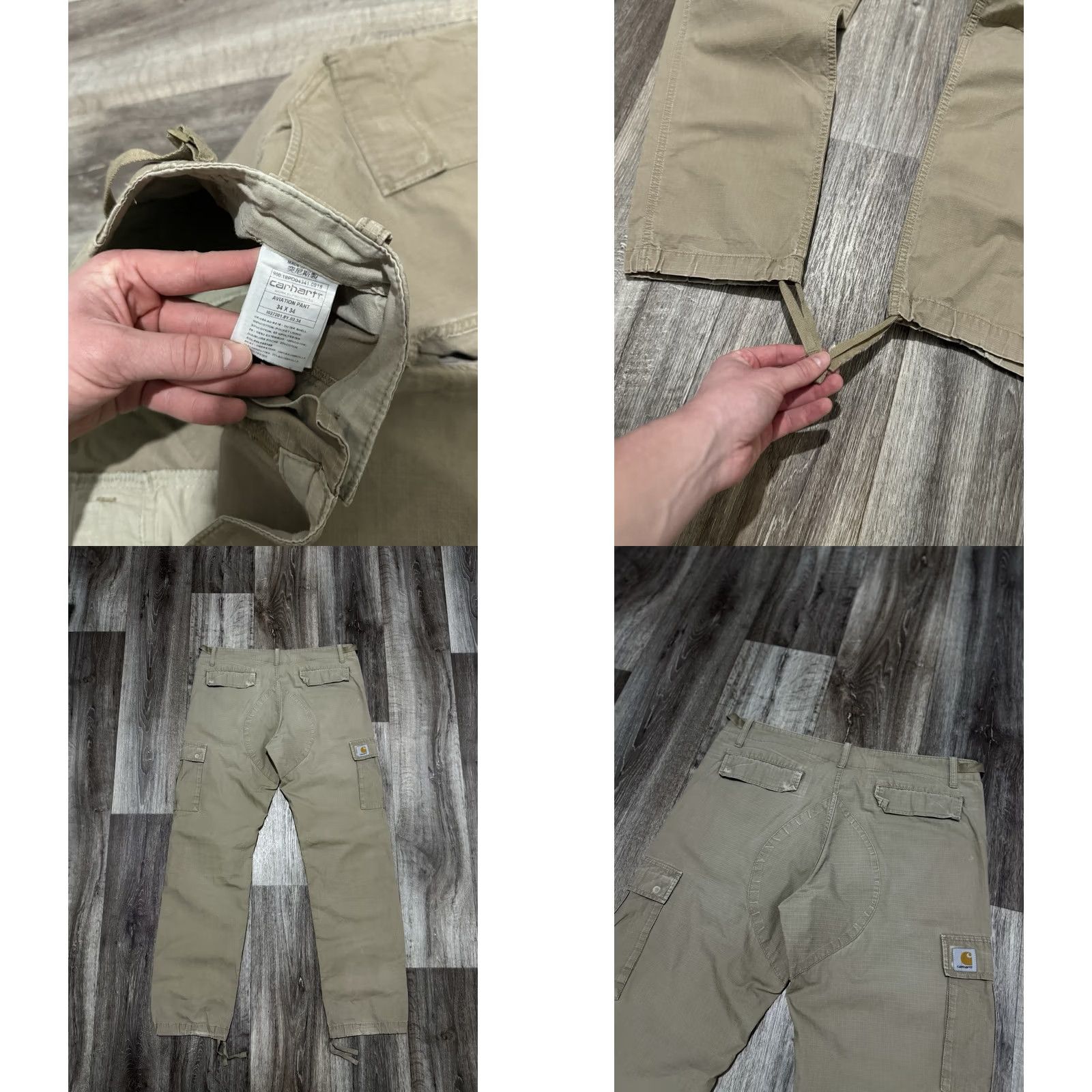 Carhartt CARHARTT MILITARY CARGO PANTS MEN’S ARMY CLASSIC DISTRESSED USA Size 34/34 Size US 34 / EU 50 - 9 Thumbnail