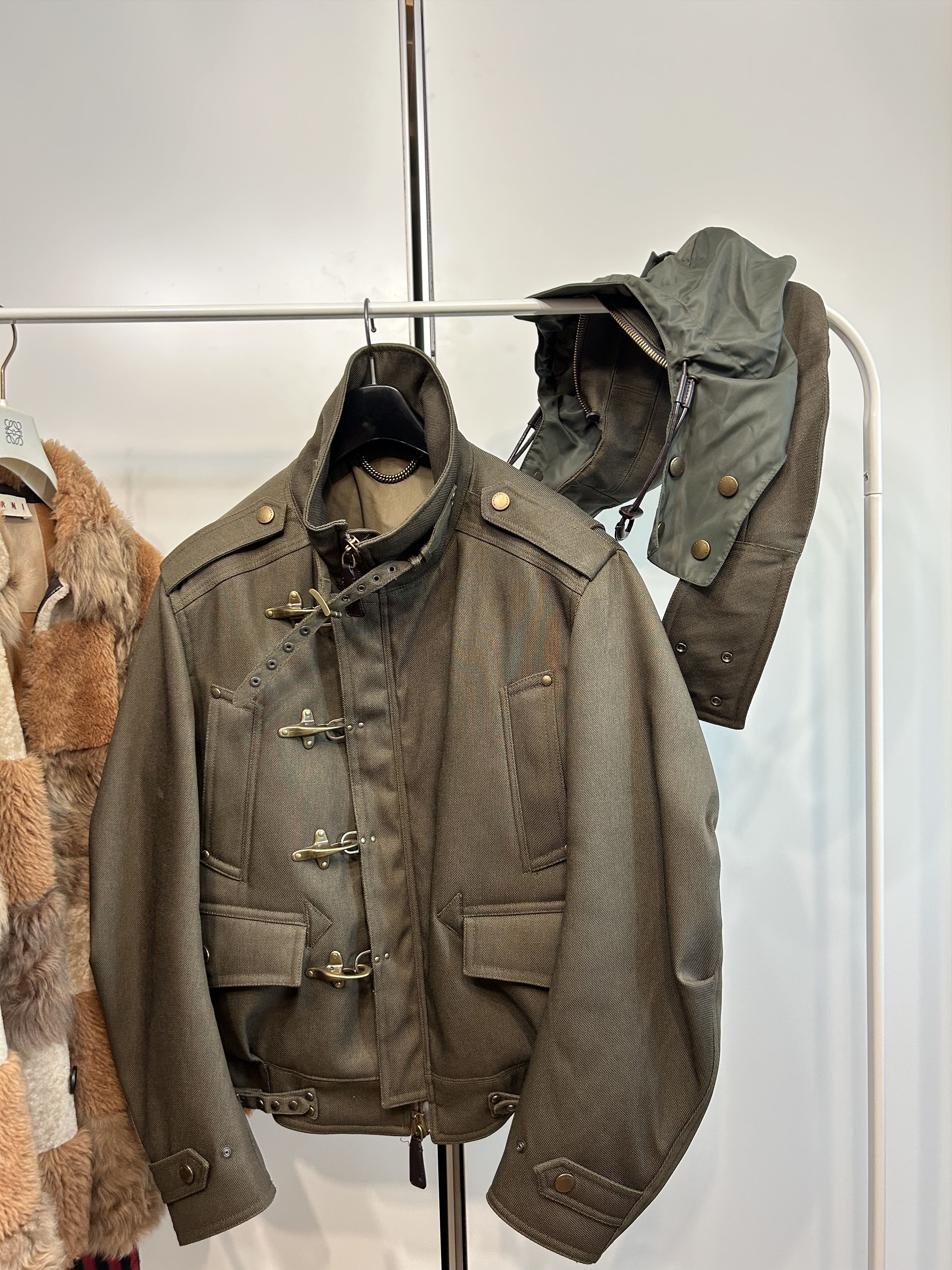 Burberry Prorsum BURBERRY PRORSUM Motorcycle Military Jacket Size US L / EU 52-54 / 3 - 7 Thumbnail