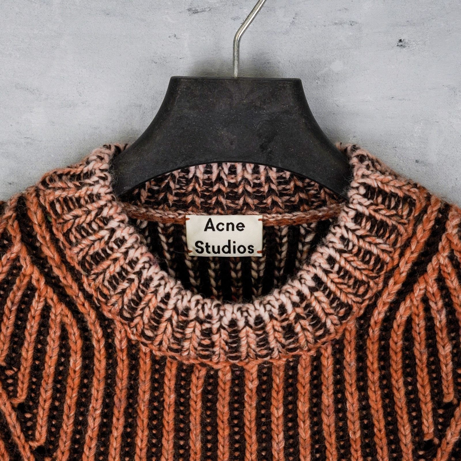 Acne Studios Acne studios brown ribbed knit wool blend jumper sweater Size S / US 4 / IT 40 - 3 Thumbnail
