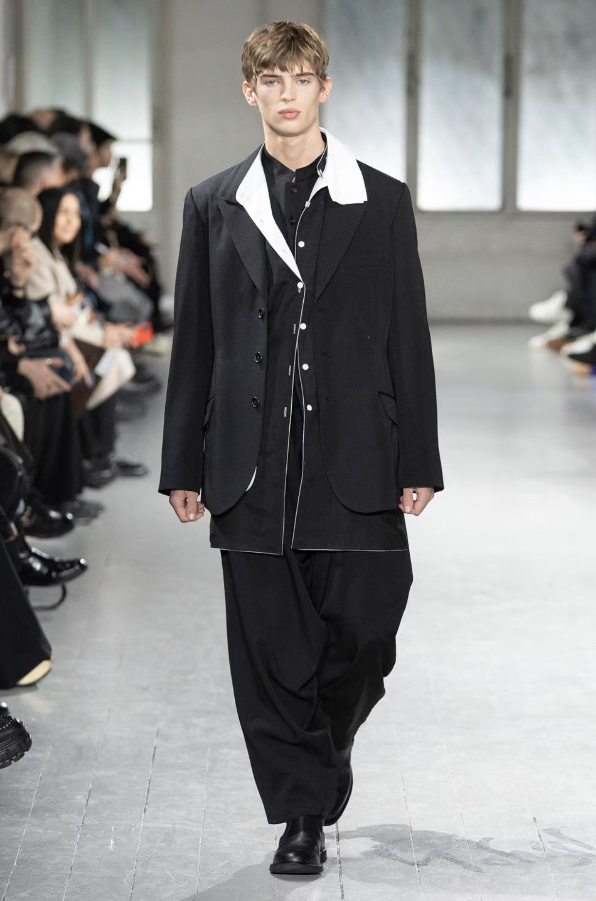 Yohji Yamamoto Yohji Yamamoto Pour Homme - W/Gabardine Drape Pants Size US 30 / EU 46 - 8 Thumbnail
