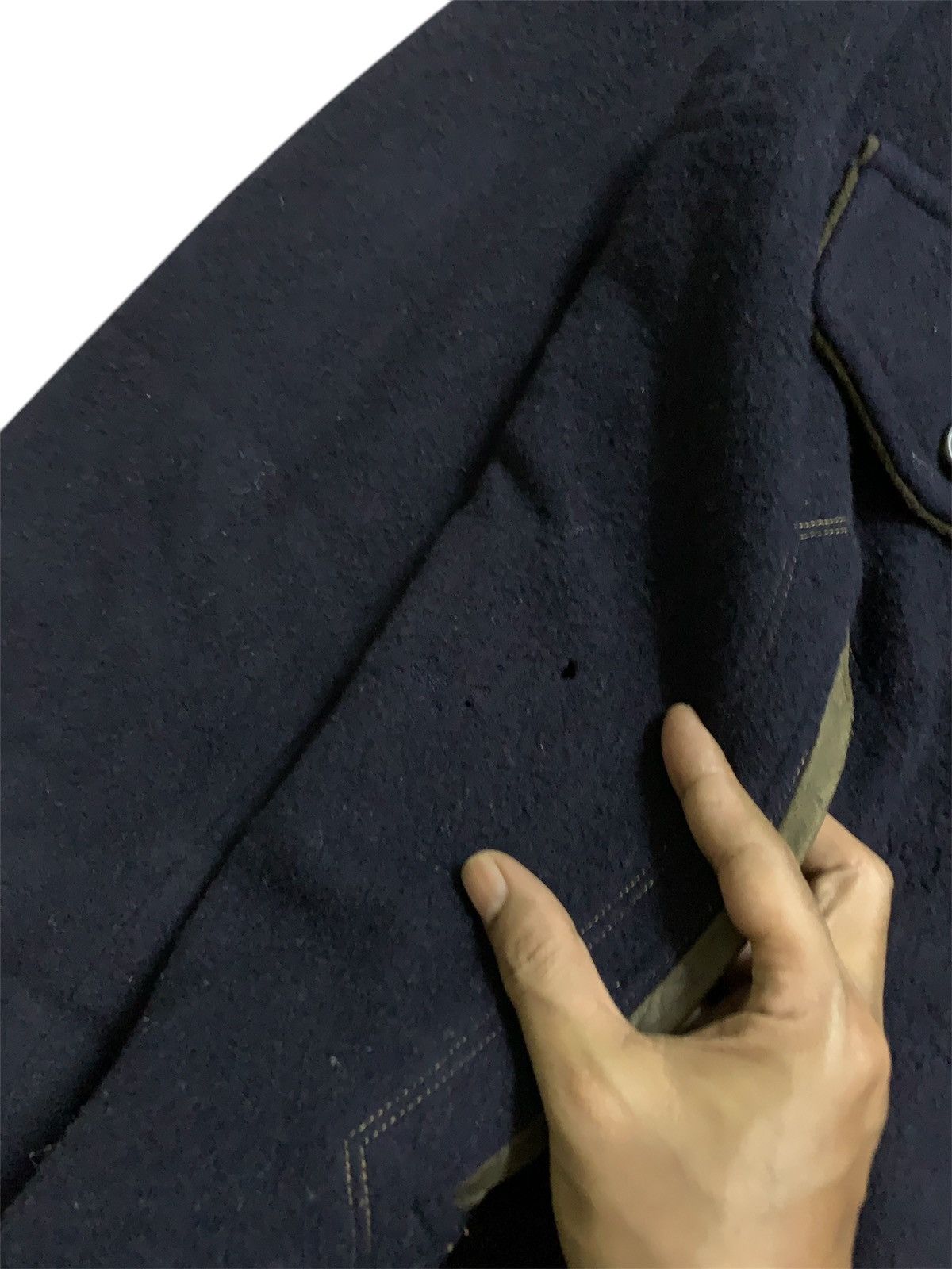 45rpm × Yohji Yamamoto 💥Forty Five 45Rpm Studio Wool Coat Jacket Size US L / EU 52-54 / 3 - 6 Thumbnail