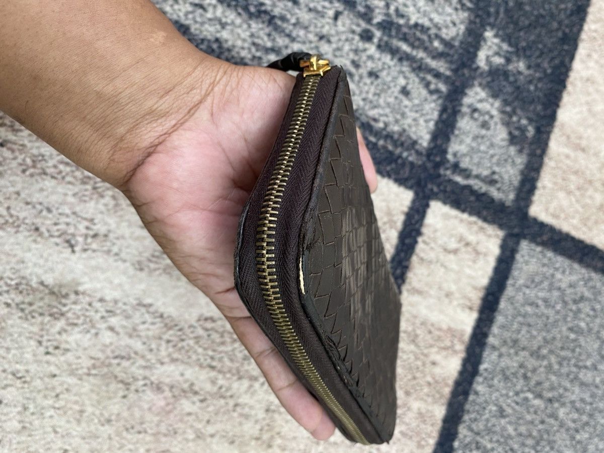Bottega Veneta Bottega Veneta Long Purse Wallet Purse Leather Dark Brown Size ONE SIZE - 3 Thumbnail