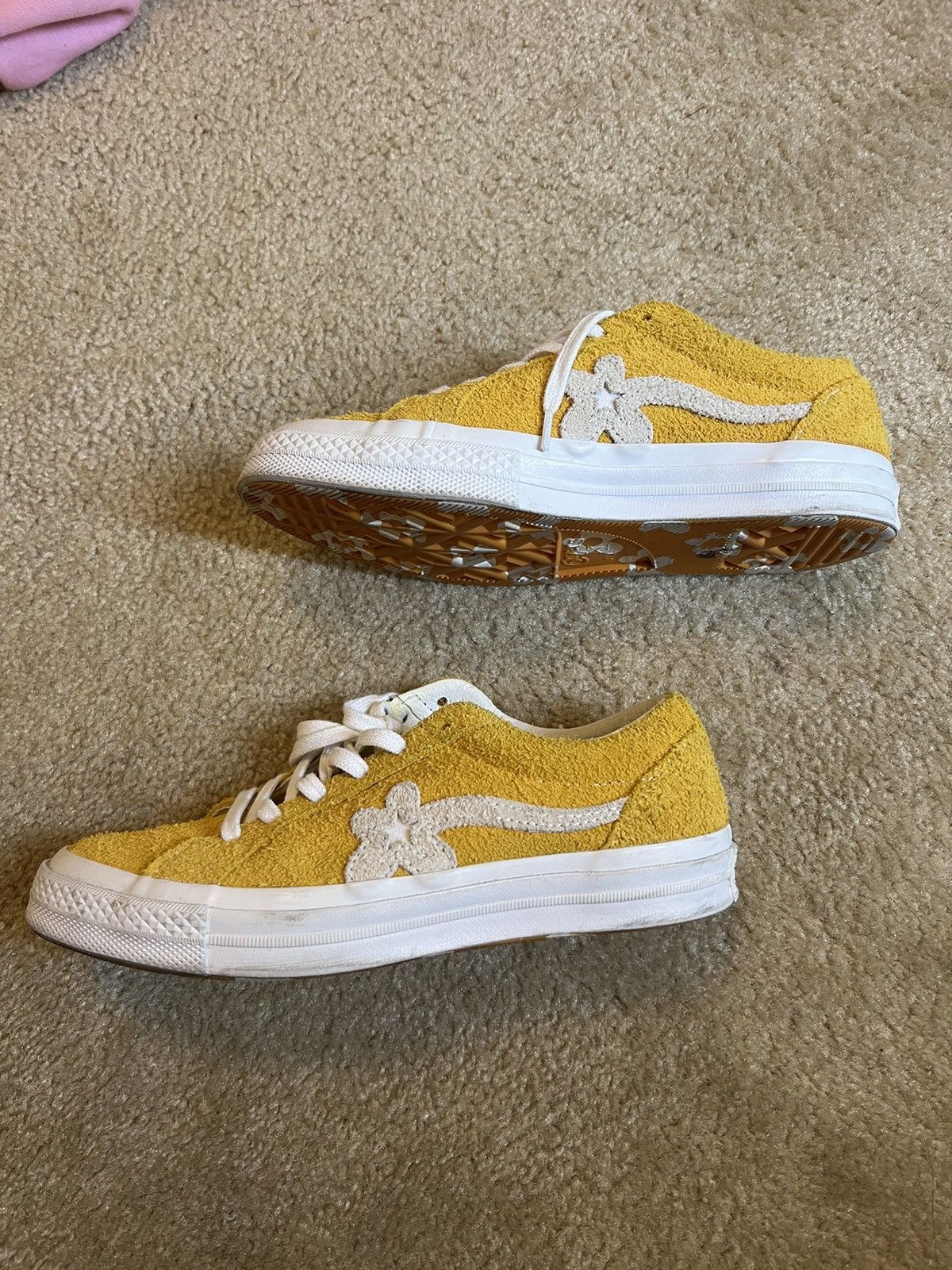 Converse × Golf le Fleur × Tyler The Creator Golf de fleur yellow converse size 7 women (size 5 men) Size US 7 / IT 37 - 4 Thumbnail
