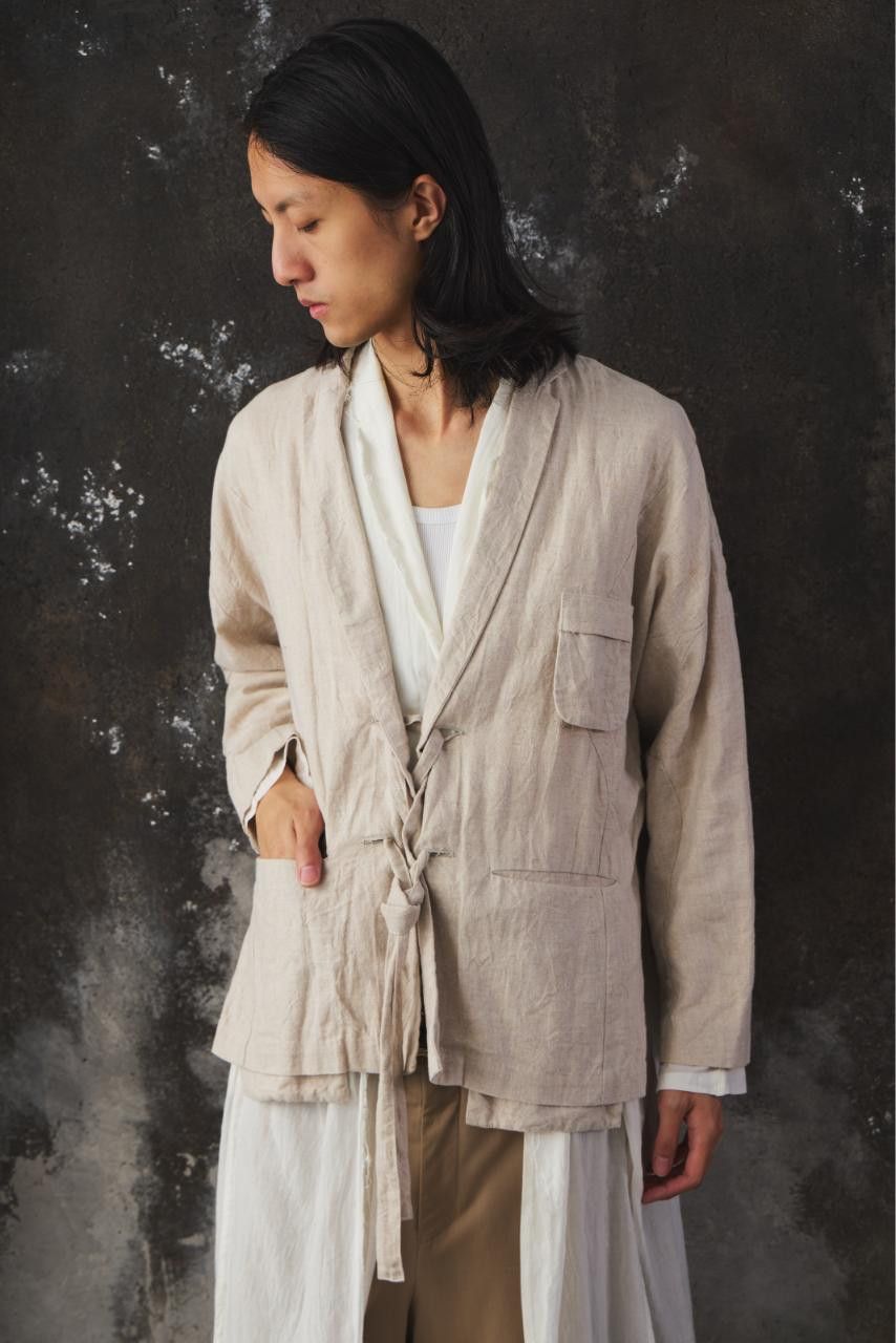 Other Project by H. T00513-1 Ross Brushed Linen Canvas Blazer Size US S / EU 44-46 / 1 - 3 Thumbnail