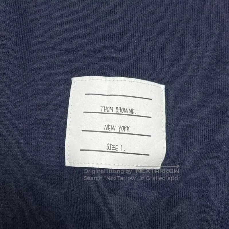Thom Browne Thom Browne Navy Cotton Casual Trousers . Size US 28 / EU 44 - 4 Thumbnail