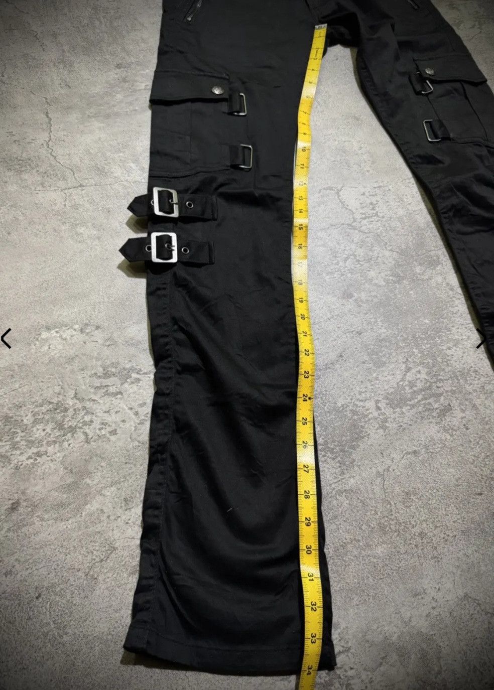 BERNINGS SHO 2000's BERNINGS SHO Punk Bondage MultiZipper Cargo pants Size US 30 / EU 46 - 12 Thumbnail
