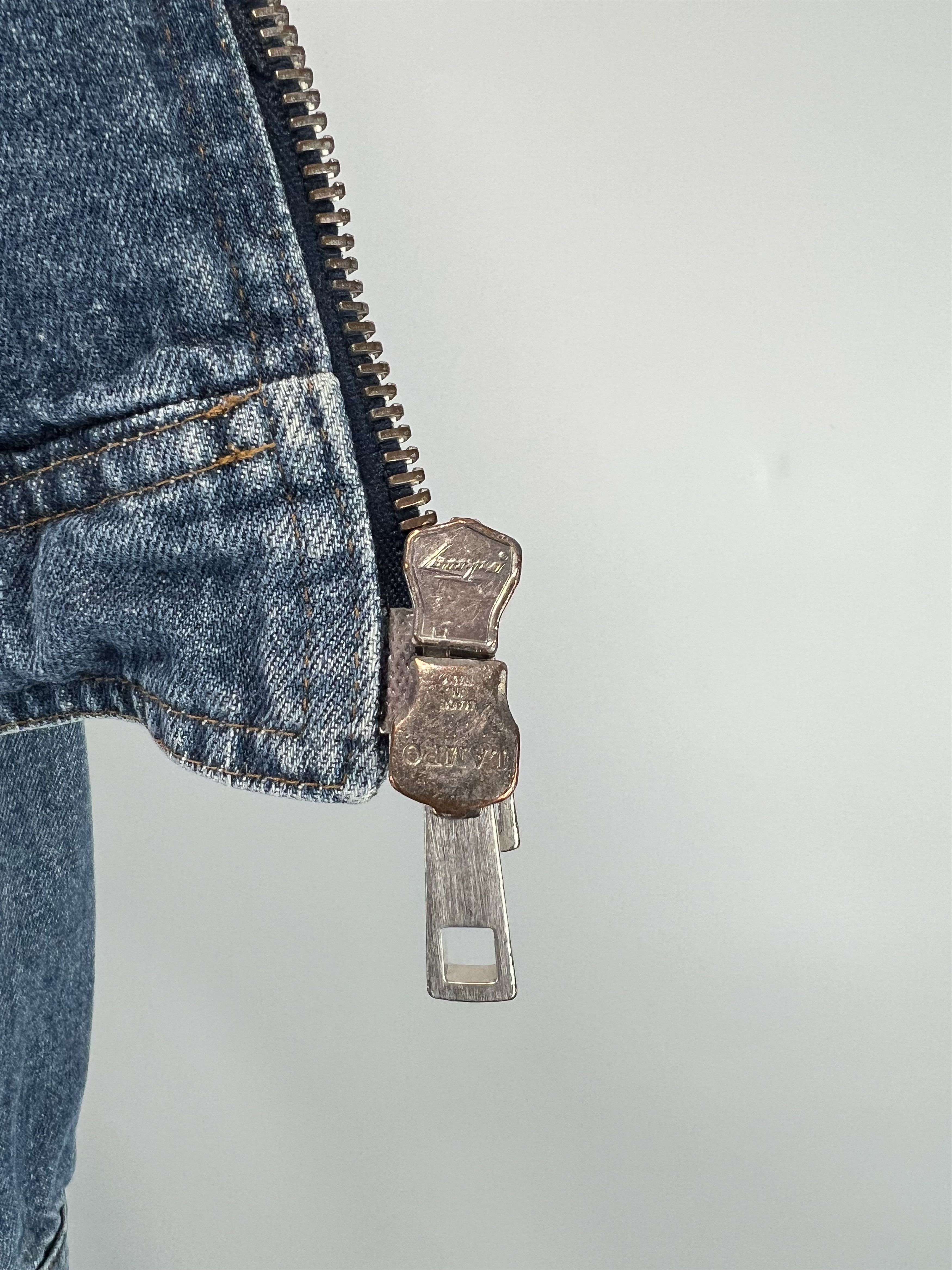 Bally Bally Rare Vtg Full Zip Distressed Denim Biker Jacket M/L Size US L / EU 52-54 / 3 - 19 Thumbnail