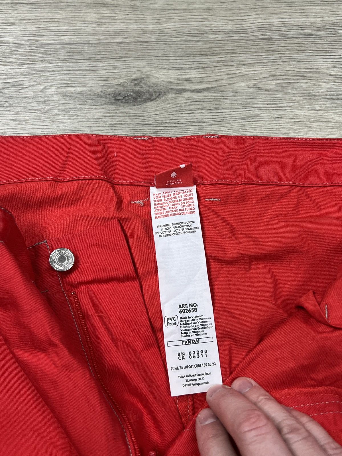 Puma Puma x Ducati Corse MotoGP Team Issue Cargo Pants Red Sz 36 Size US 36 / EU 52 - 8 Thumbnail