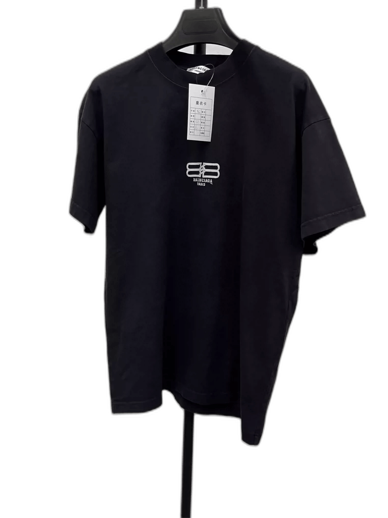Balenciaga Balenciaga Embroidered Logo Short Sleeve T-Shirt-yf Size US XS / EU 42 / 0 - 1 Thumbnail