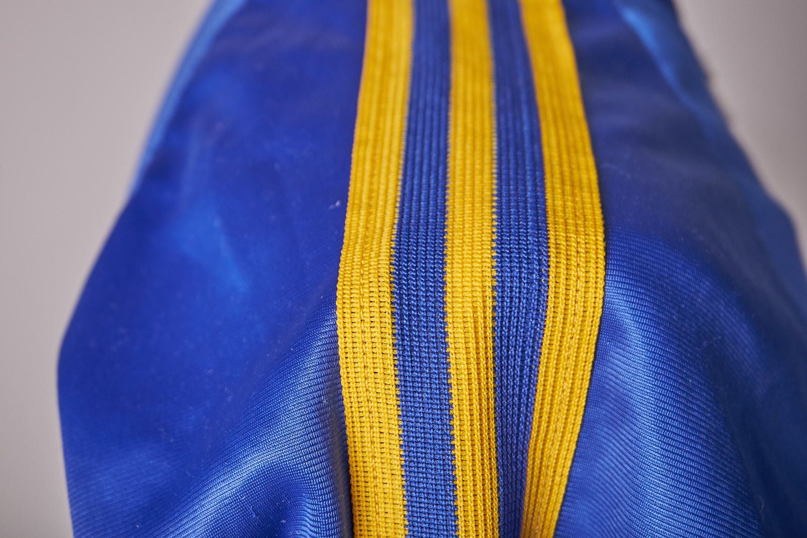 Vintage 1980s Blue and Yellow Nylon Swimming Track Jacket Size US XS / EU 42 / 0 - 8 Thumbnail