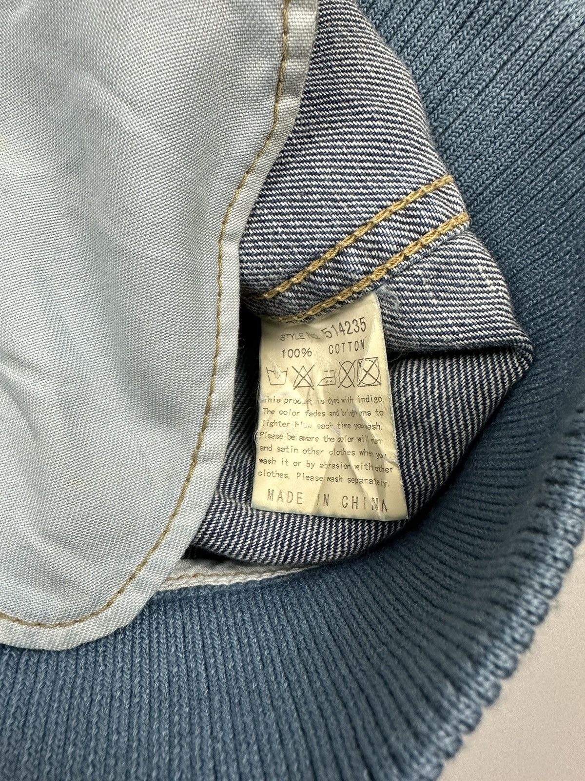 Indigo Vintage Indigo Mongolian Denim Sukajan Size US L / EU 52-54 / 3 - 12 Thumbnail
