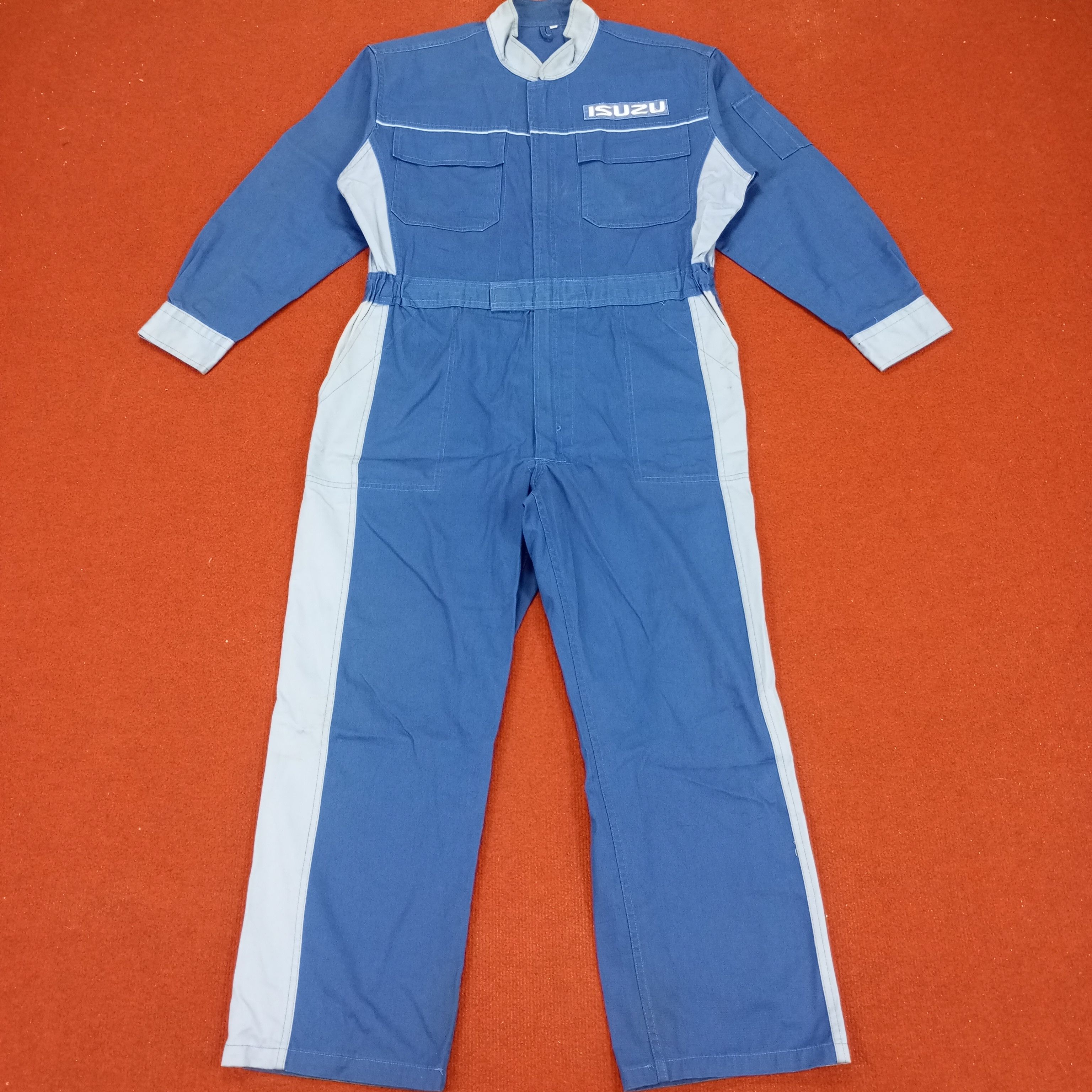 Japanese Brand × Vintage Isuzu Japanese Workwear Workers Style Coverall Jacket Size US L / EU 52-54 / 3 - 5 Thumbnail