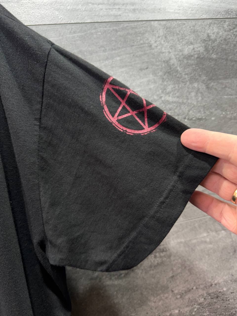 Other Gothicana EMP Gothic Shredded T-Shirt Pentagram Size US XL / EU 56 / 4 - 11 Thumbnail