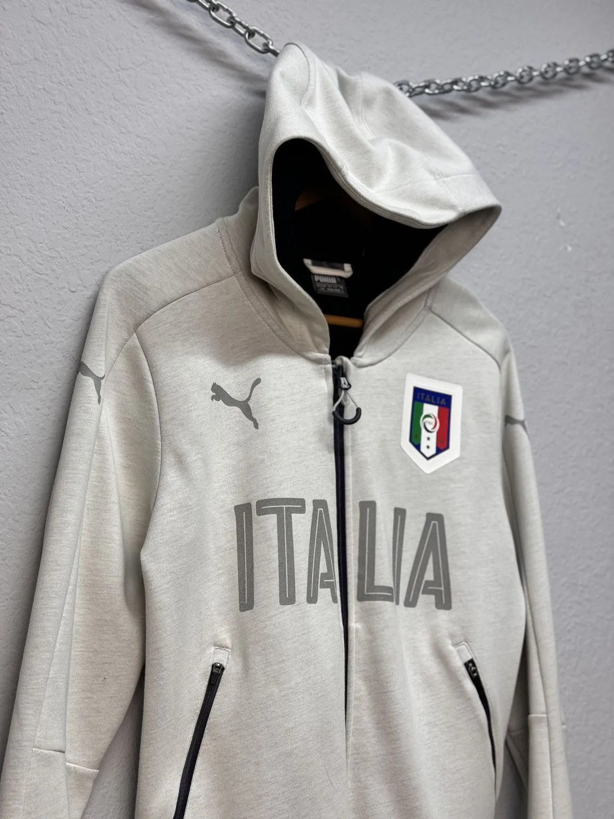 Puma Vintage Puma Italy Zip Hoodie Jersey Football Blockcore Size US S / EU 44-46 / 1 - 4 Thumbnail