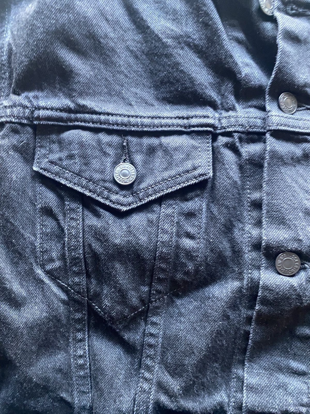 Levi's Levis Star Wars Darth Vader Denim Black Jacket Size US L / EU 52-54 / 3 - 4 Thumbnail