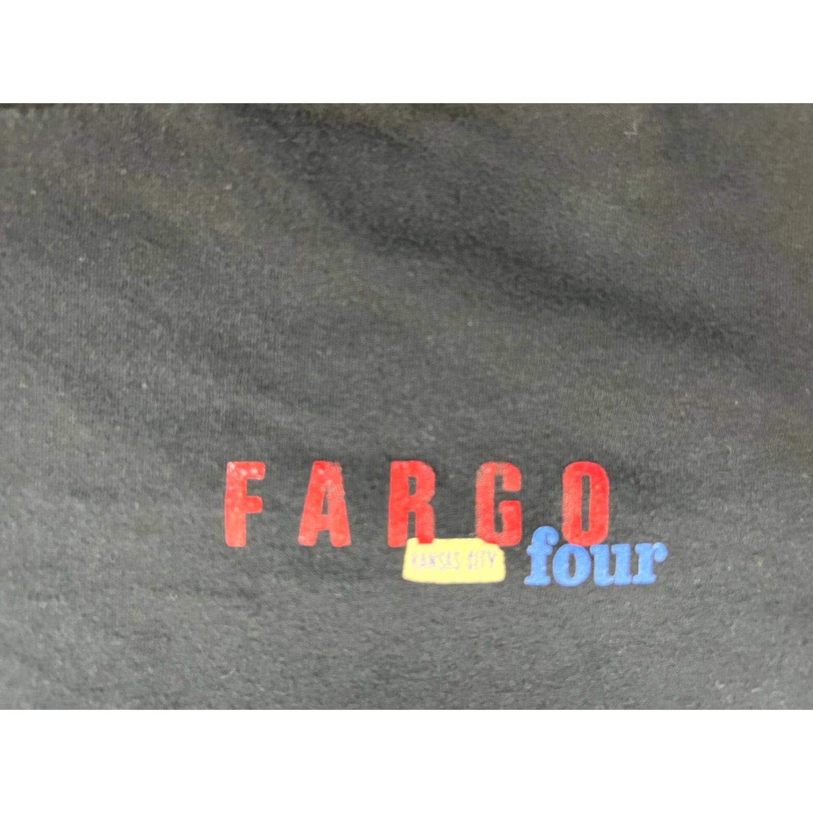 Vintage Canvas Men’s TV Series Promo T-Shirt Kansas City 2014 Fargo Four Double-Sided Sz L Black Cotton Short Sleeve Crew Neck Shirts Mens Size US L / EU 52-54 / 3 - 5 Thumbnail