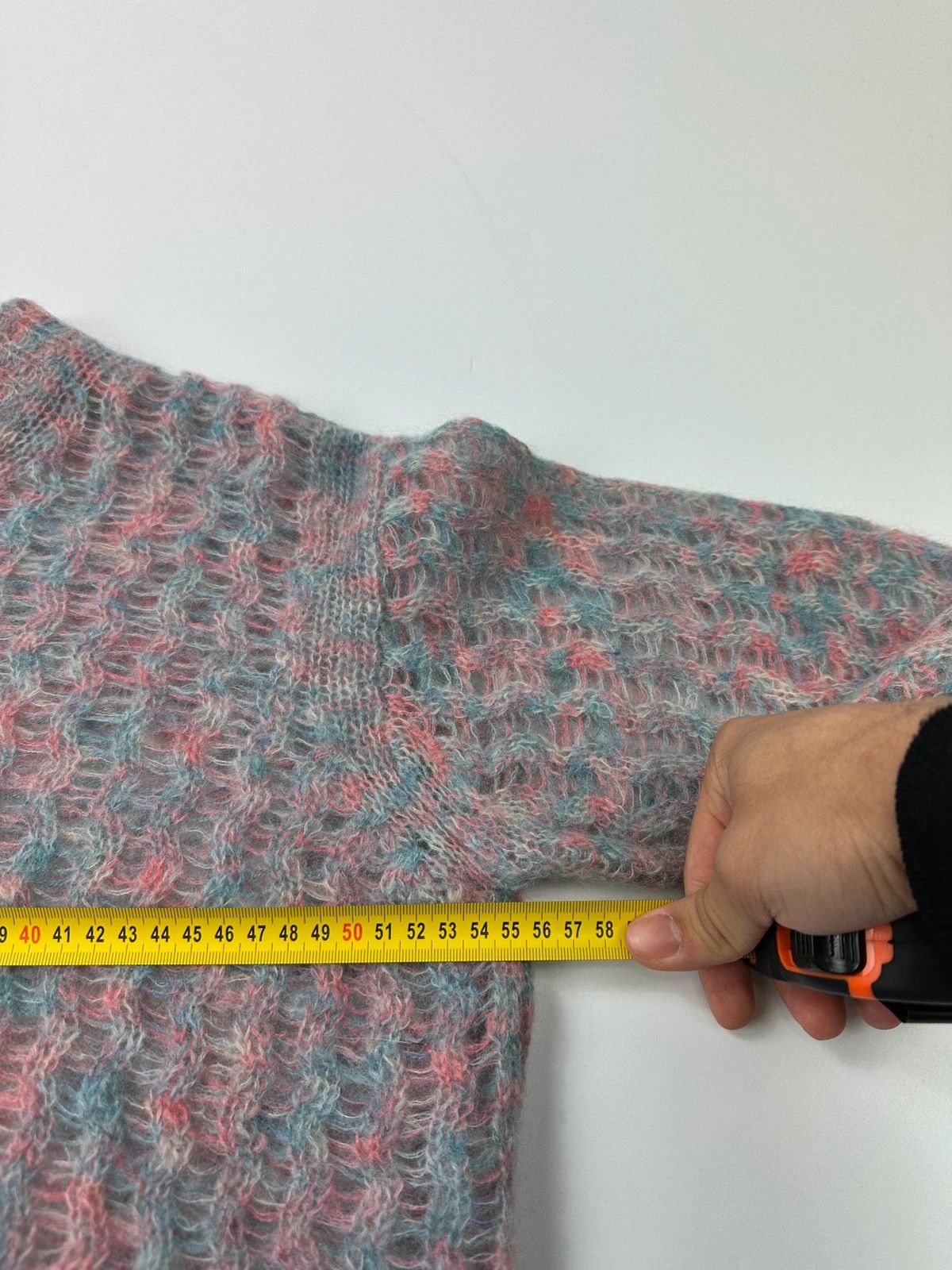 Acne Studios Acne Studio 00’s Blue & Pink Knitted Mohair Sweater Size M / US 6-8 / IT 42-44 - 10 Thumbnail