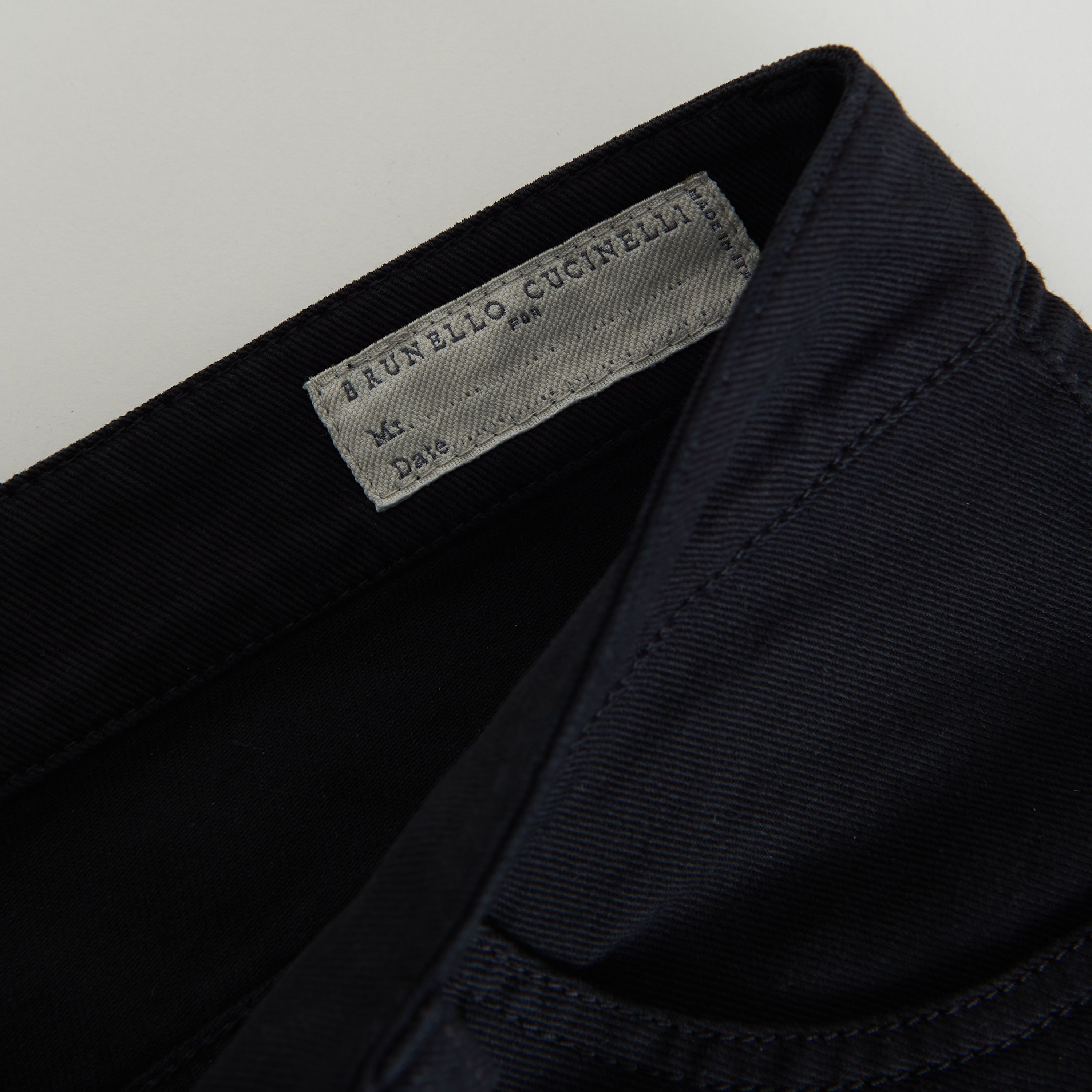 Brunello Cucinelli Black Stretch Denim Trousers - Slim Fit, Five-Pocket Size US 42 / EU 58 - 9 Thumbnail