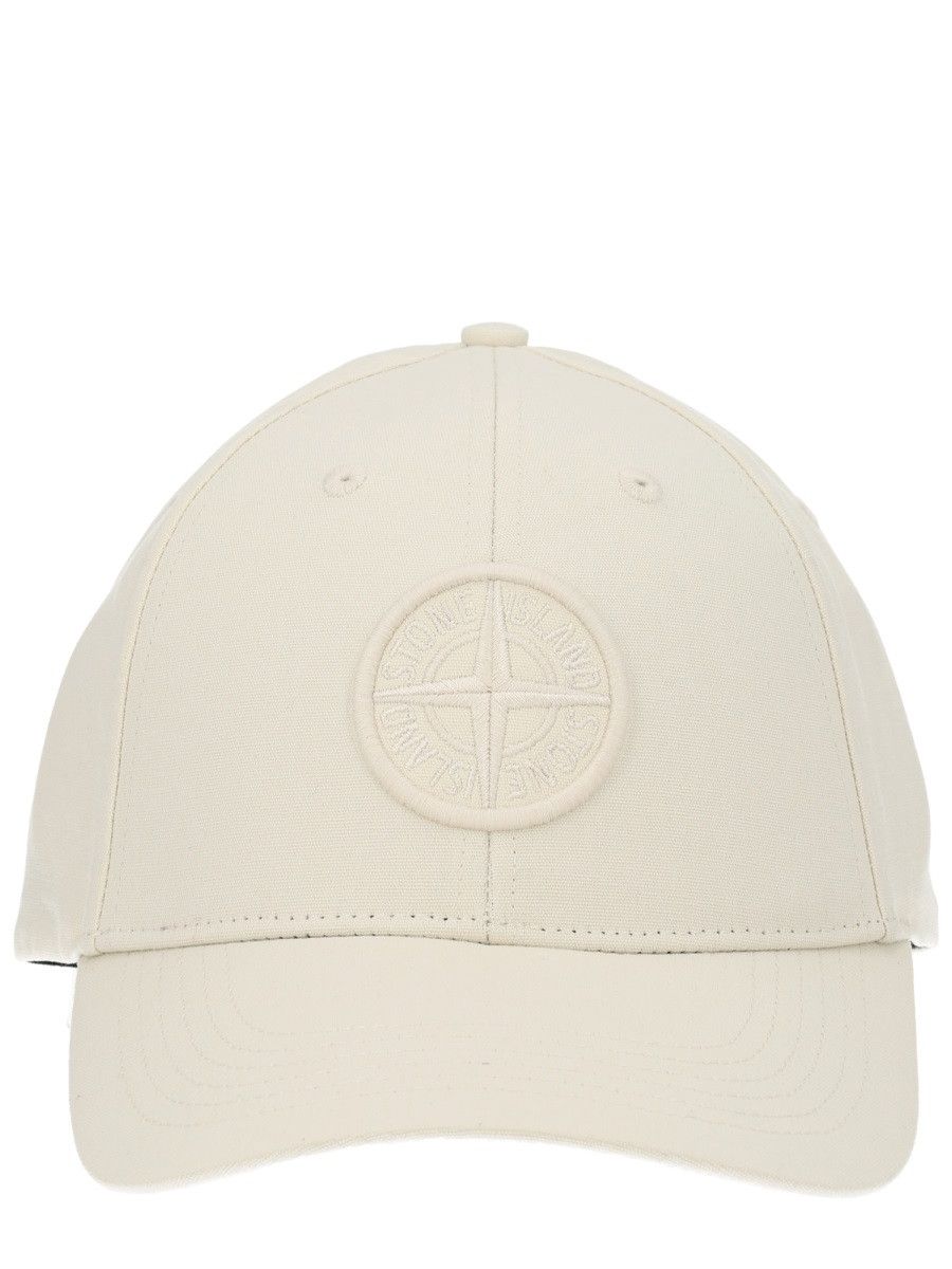 Stone Island STONE ISLAND BASEBALL HAT WITH LOGO - IVORY Size ONE SIZE - 1 Thumbnail