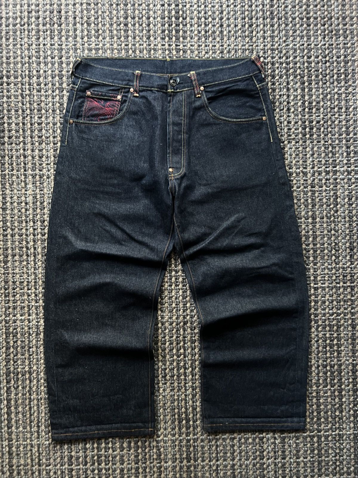 RMC Jeans RMC Jeans Rare Evisu Style Baggy Y2K Embroided Samurai Size US 36 / EU 52 - 2 Thumbnail