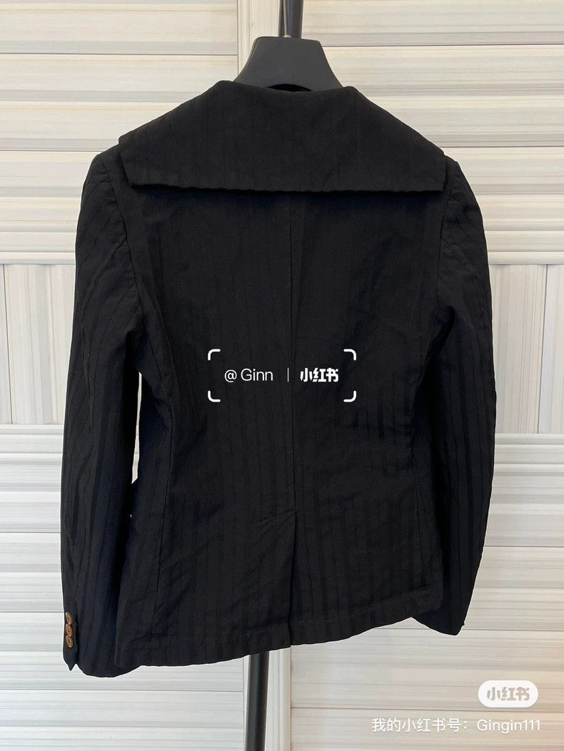 Comme des Garcons Comme Des Garcons Navy Collar Blazer Size XS / US 0-2 / IT 36-38 - 3 Thumbnail