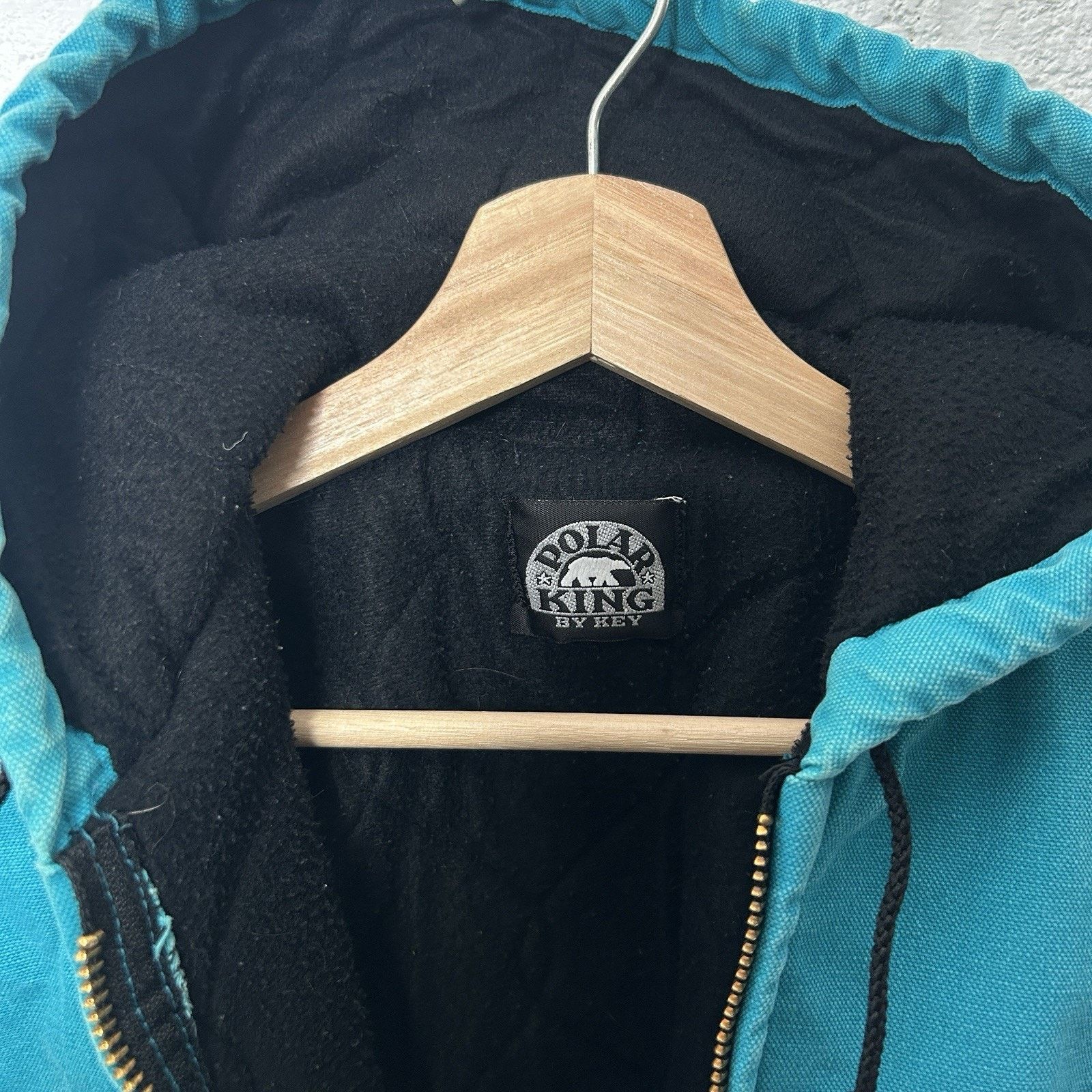 Vintage Vintage Polar King By Key Hooded Canvas Jacket “Turquoise” Size US M / EU 48-50 / 2 - 10 Thumbnail