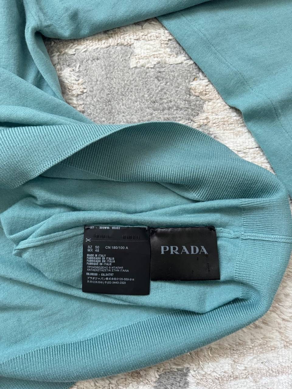 Prada Prada Merino Wool Crewneck Sweater Mint Size US M / EU 48-50 / 2 - 4 Thumbnail