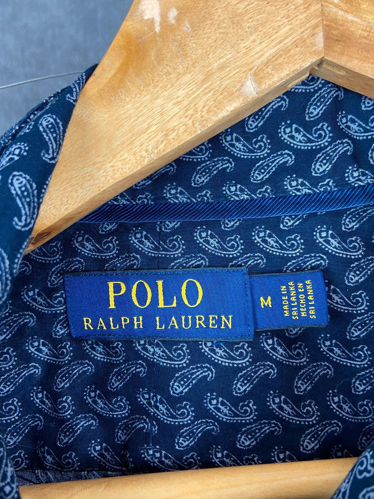 Polo Ralph Lauren Ralph Lauren paisley print navy shirt M Size US M / EU 48-50 / 2 - 3 Thumbnail