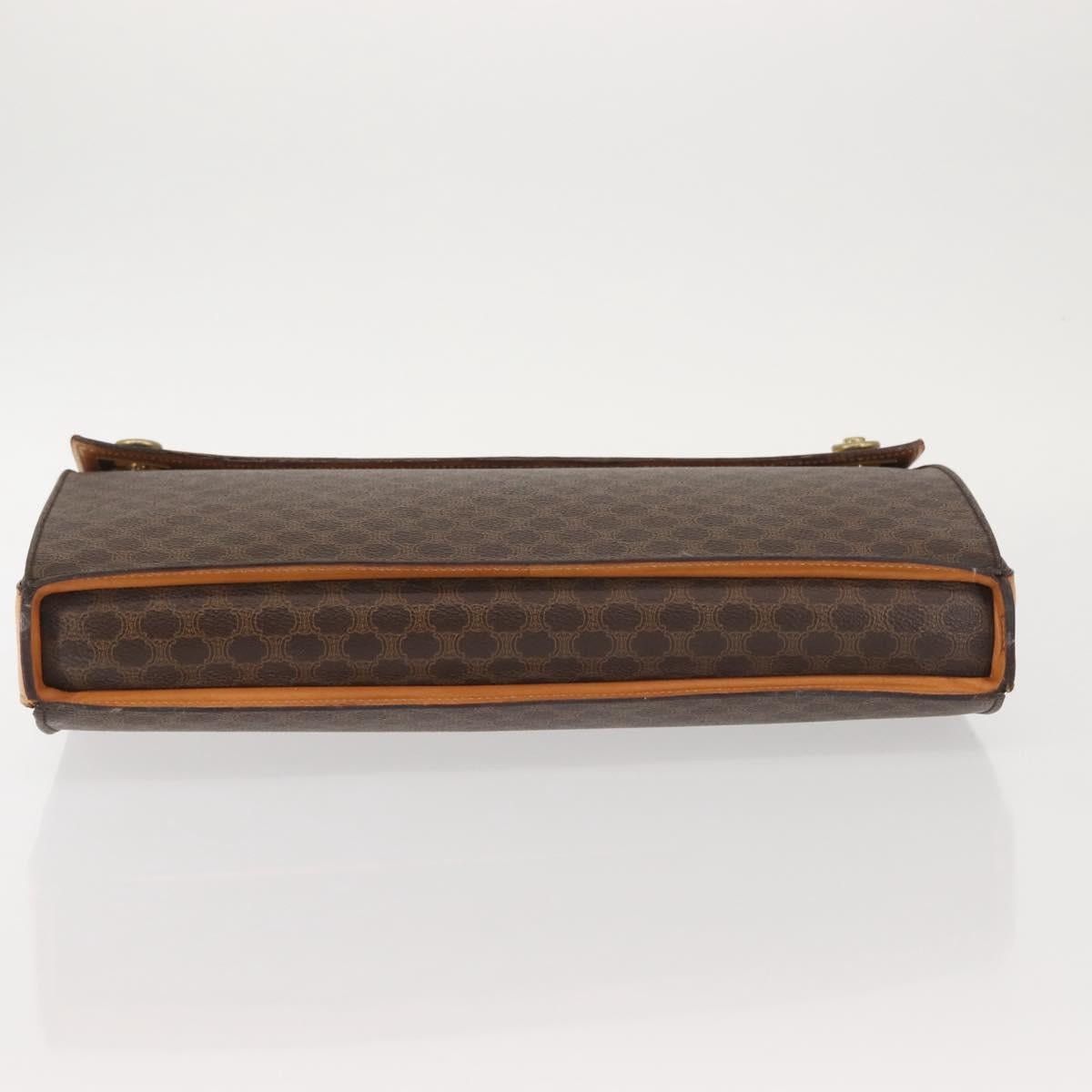 Celine CELINE Macadam Canvas Hand Bag Pvc Leather Brown Gold Size ONE SIZE - 9 Thumbnail