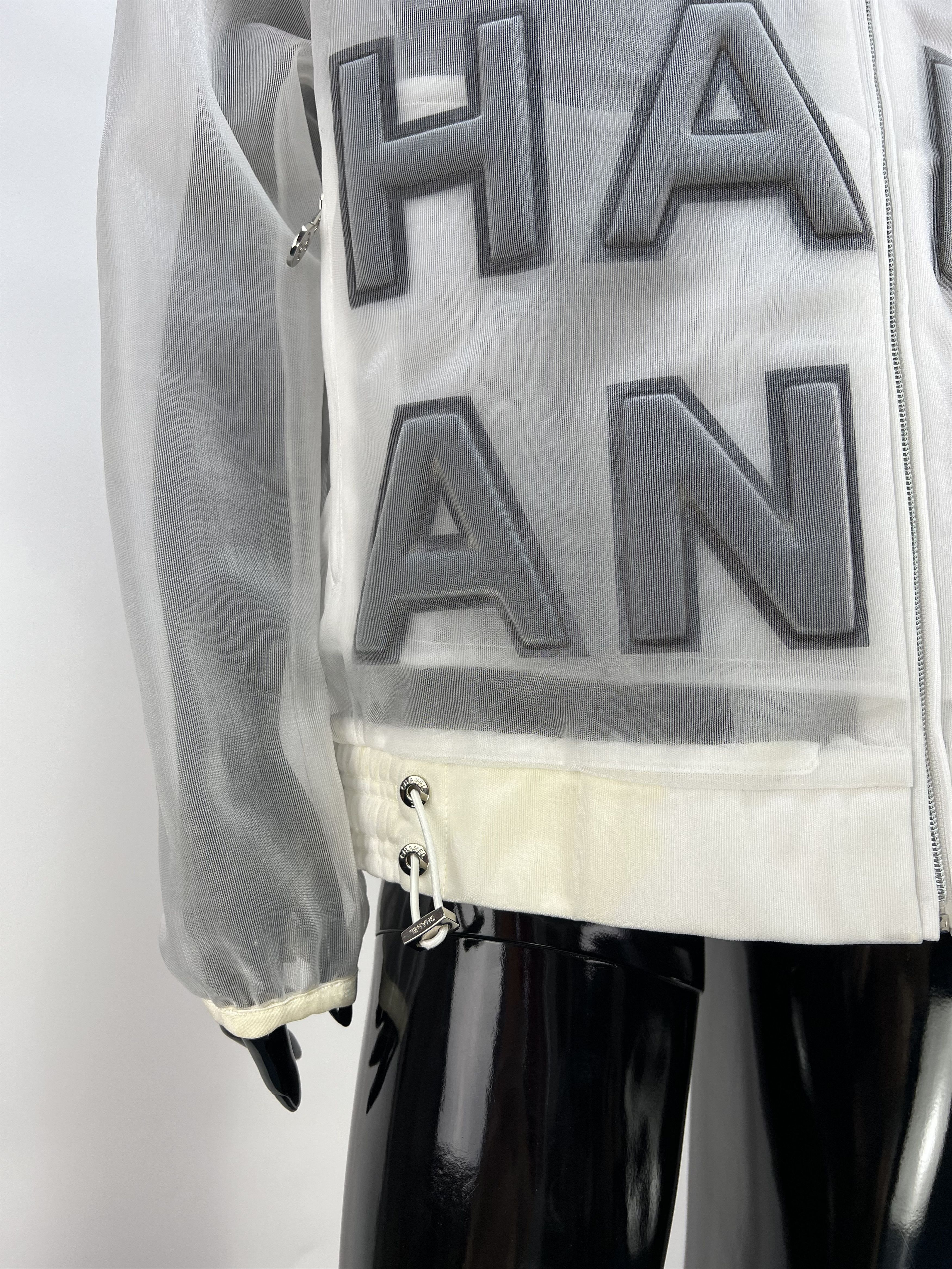 Chanel Chanel Logo Nylon Full Zip Hooded Jacket Size 36 Size XS / US 0-2 / IT 36-38 - 11 Thumbnail