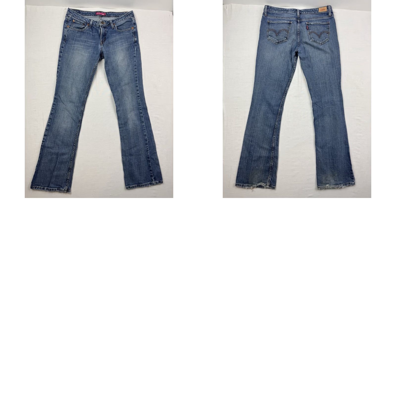 Levi's VINTAGE Levi's 518 Bootcut Jeans Womens 30x31 Hipster Y2K Low Blue Size 30" / US 8 / IT 44 - 10 Thumbnail