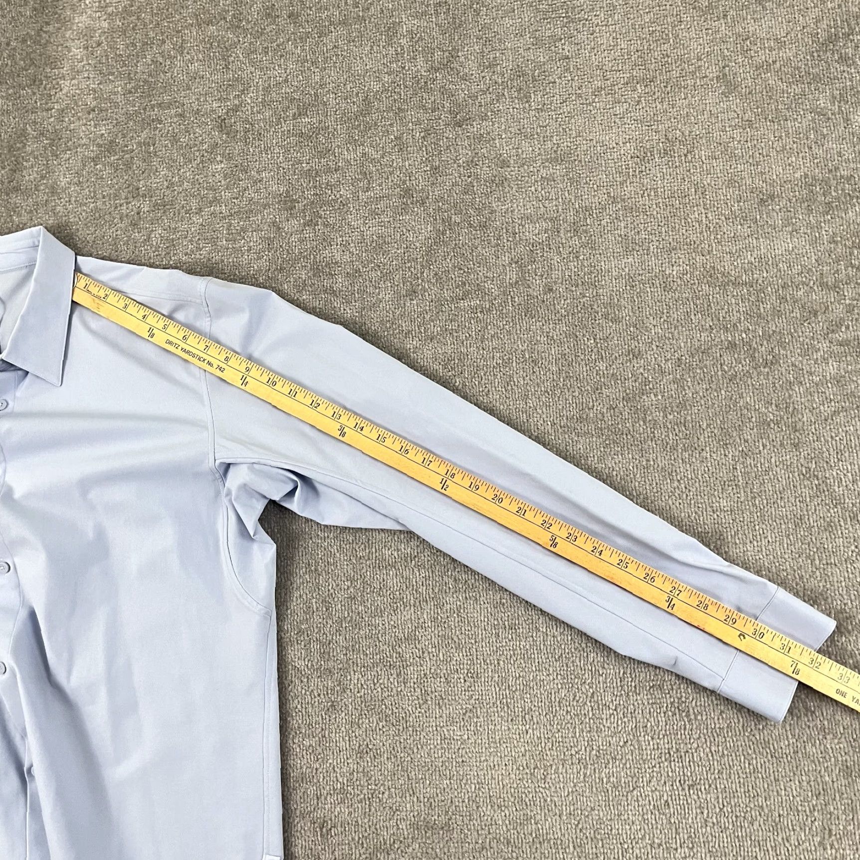 Lululemon LULULEMON Shirt Mens XL Extra Large Blue Button Up Long Sleeve Stretch Casual Size US XL / EU 56 / 4 - 5 Thumbnail