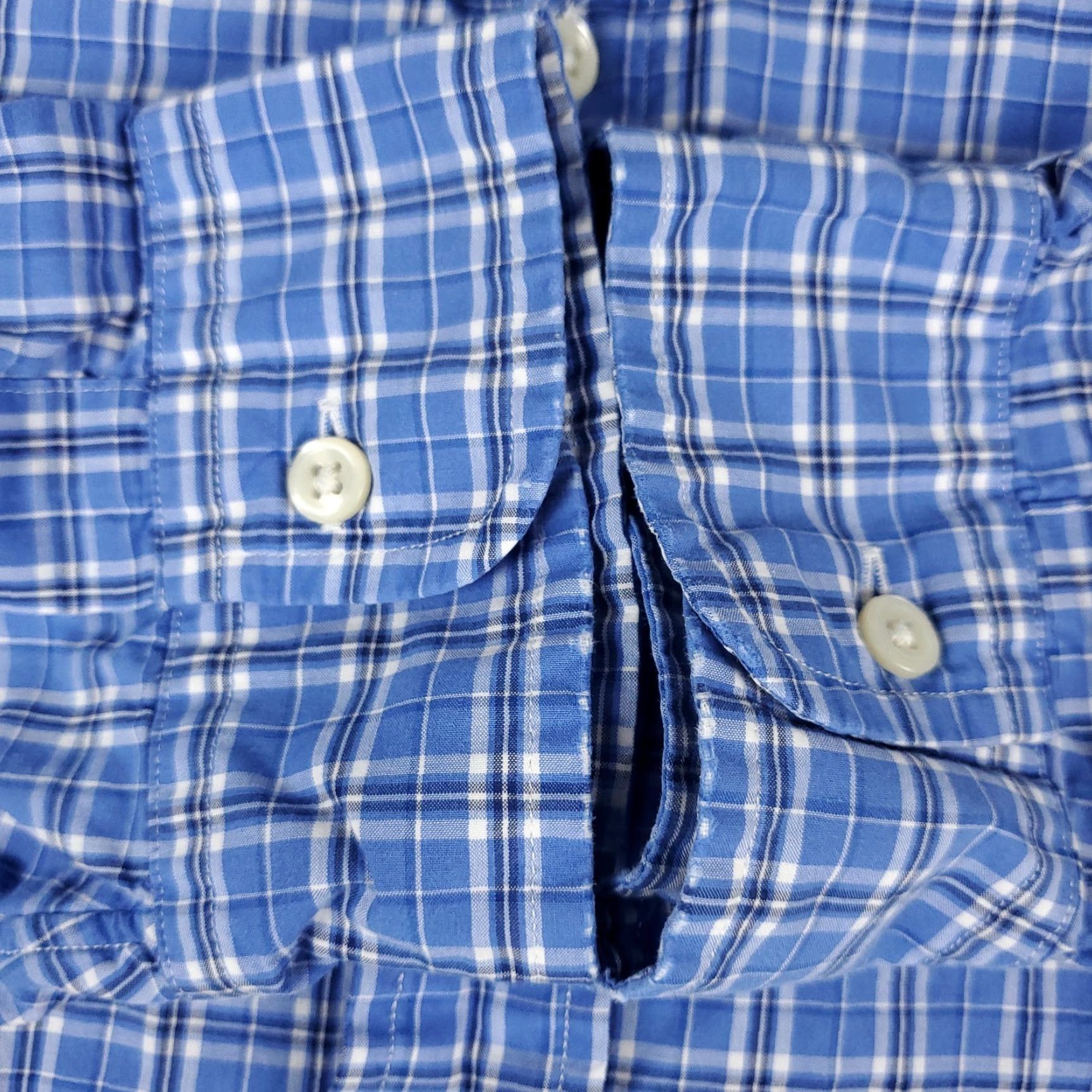 Ralph Lauren Ralph Lauren Shirt Mens 3XB Blue Plaid Classic Fit Pony Button Up Long Sleeve Shirt Button-Up Big & Tall Blue Plaid Ralph Lauren Mens 3XB Blue Size US XXL / EU 58 / 5 - 4 Thumbnail