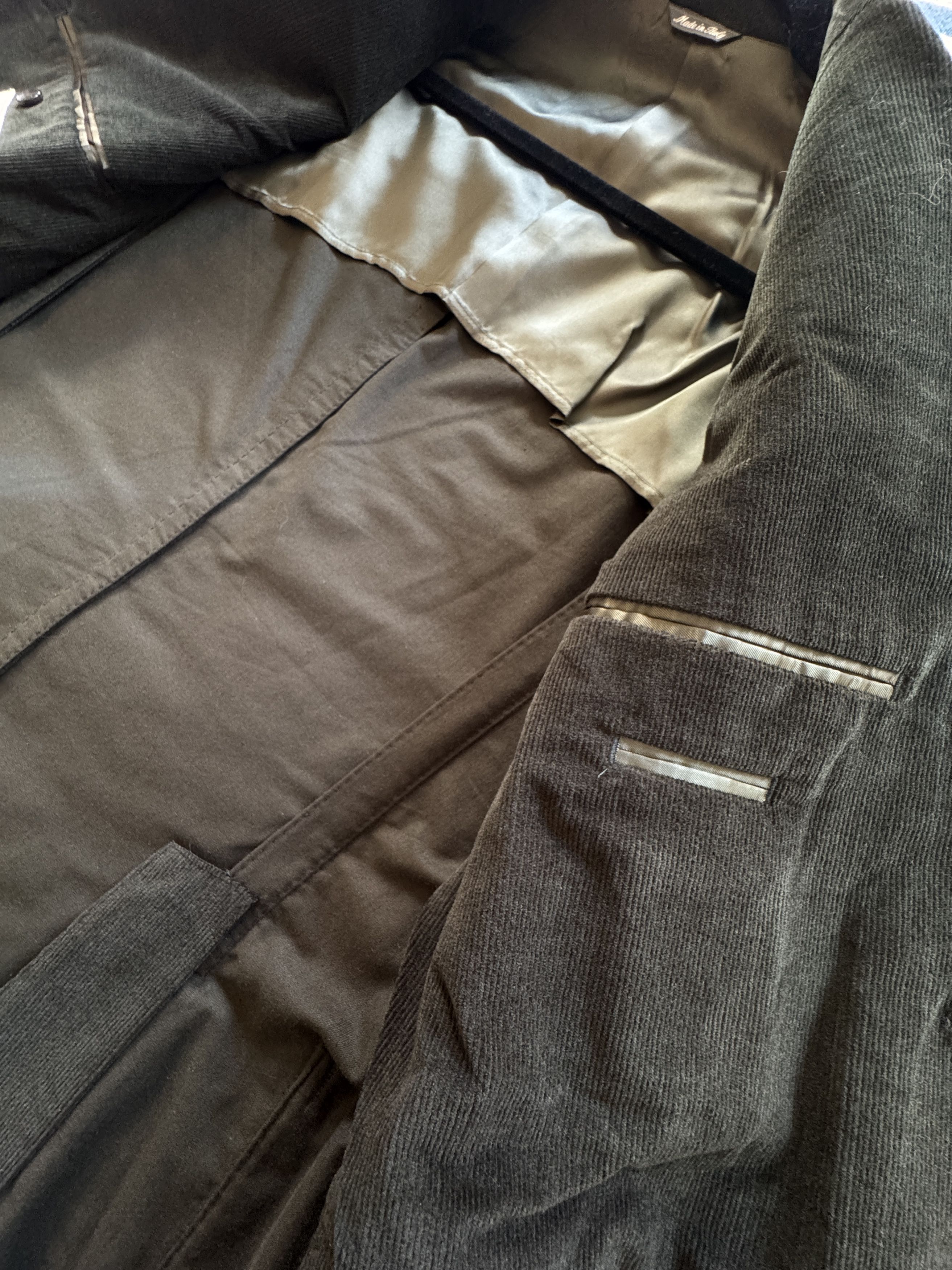 Other Trunk Clothiers Wigmore Cotton Corduroy Suit Olive Size 38R - 8 Thumbnail