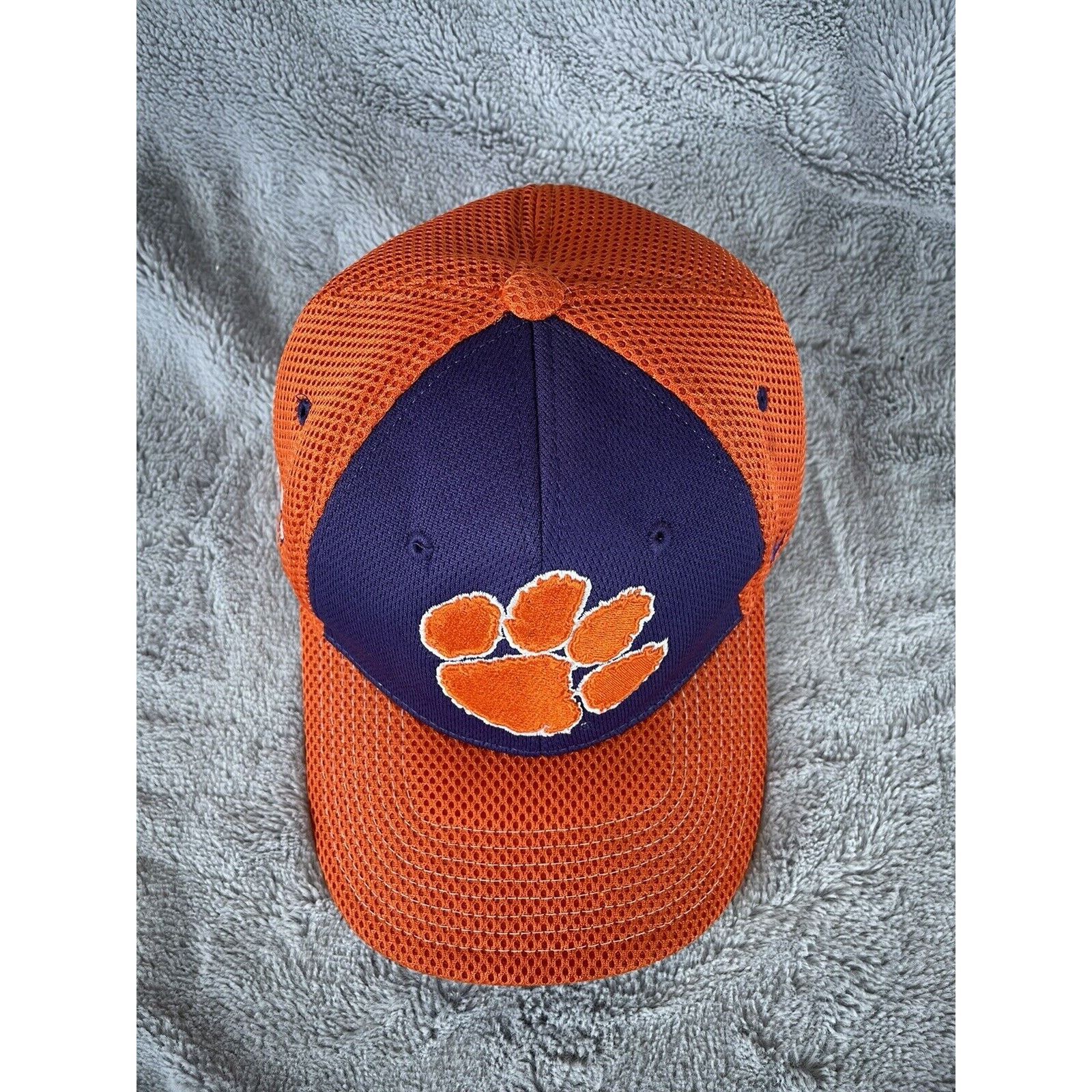Zephyr Clemson Tigers Fitted Hat Zephyr Medium Large Orange Purple Size ONE SIZE - 5 Thumbnail