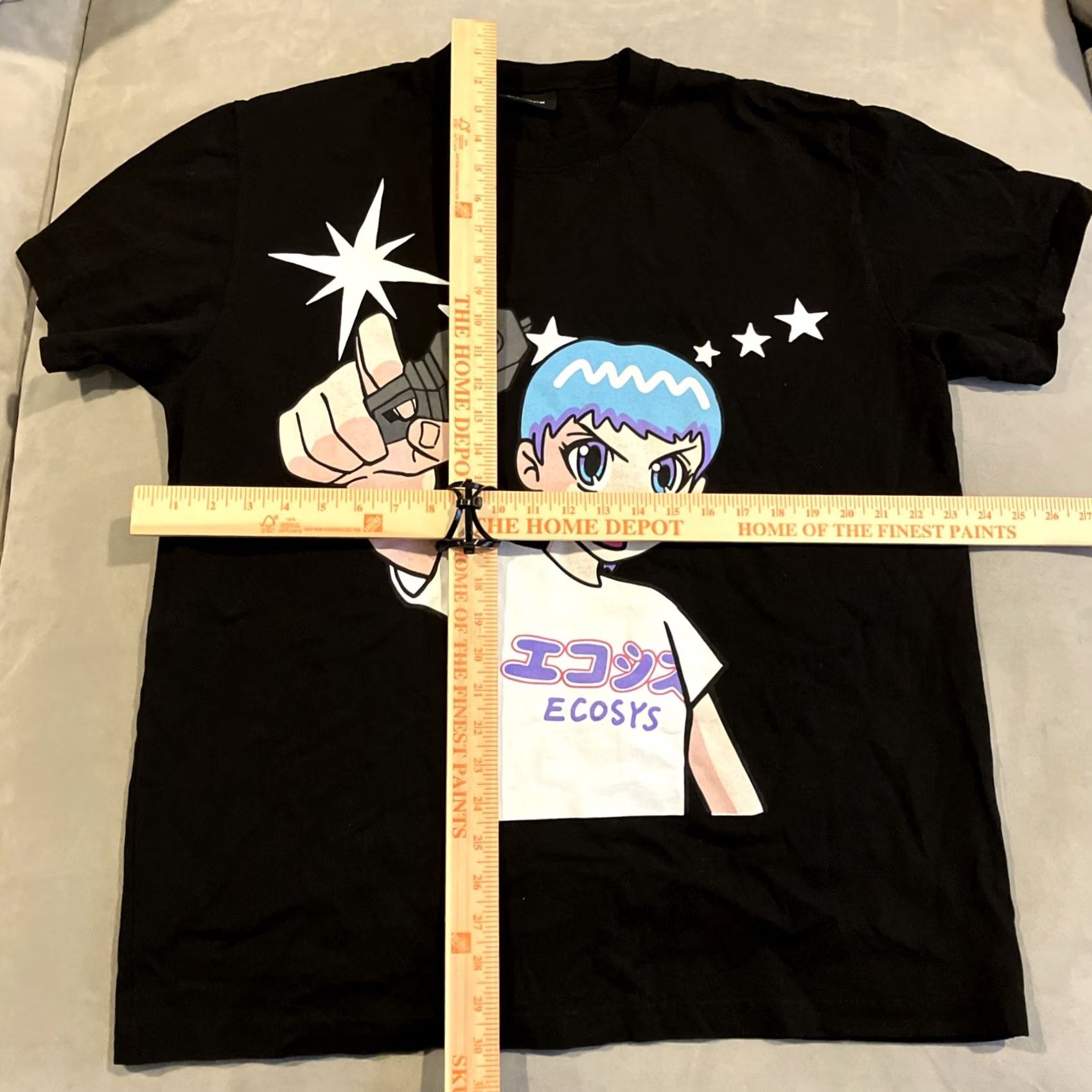 Vintage VINTAGE? RARE - NWOT - Ecosys Los Angeles - Anime Streetwear T Shirt - Men's Size XL Size US XL / EU 56 / 4 - 5 Thumbnail