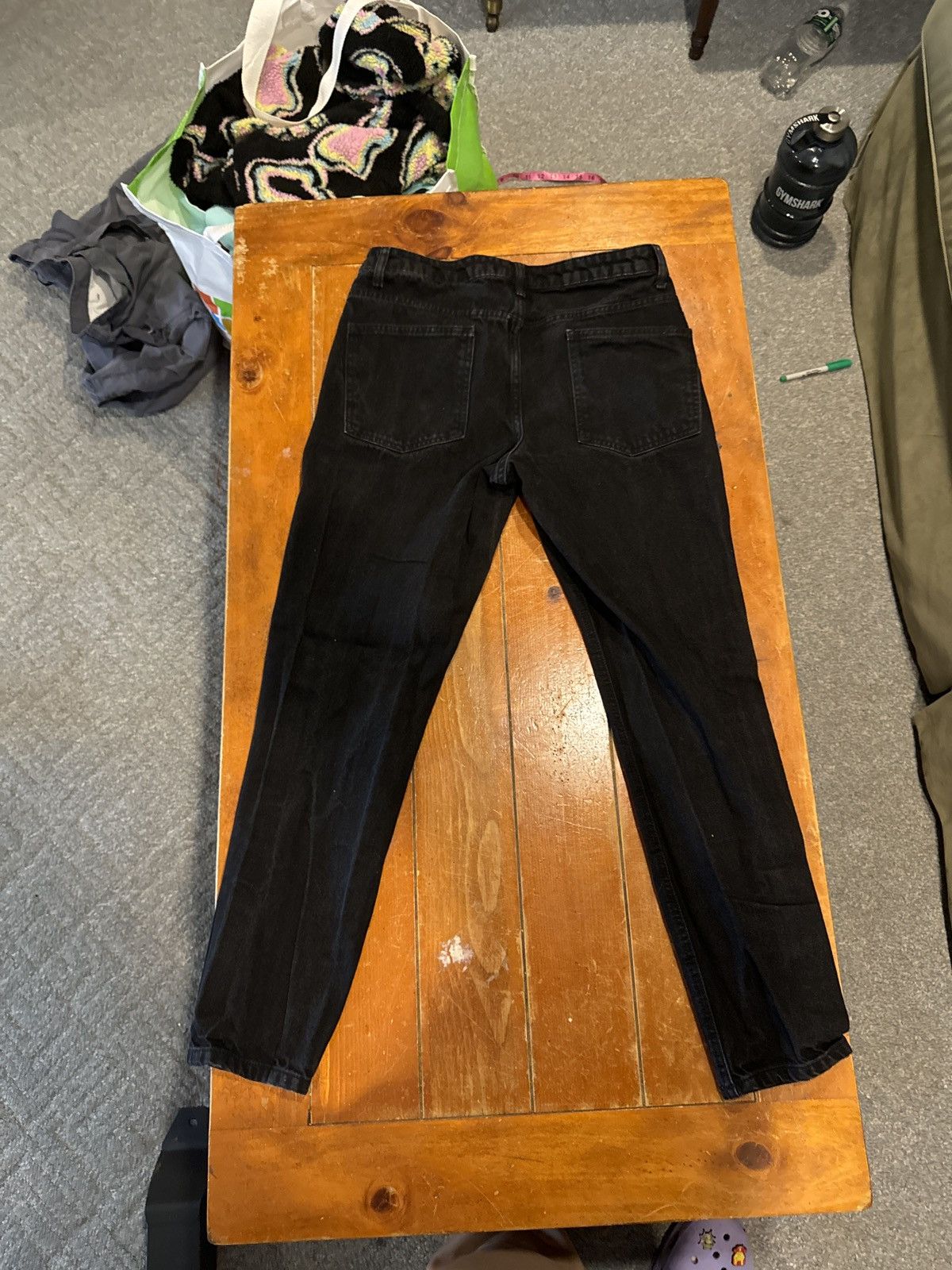 Asos asos ripped black denim jeans standard fit Size US 32 / EU 48 - 2 Thumbnail