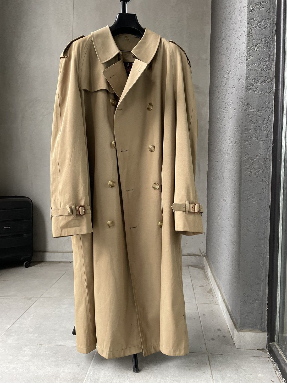 80s DAKS LONDON vintage trench coat