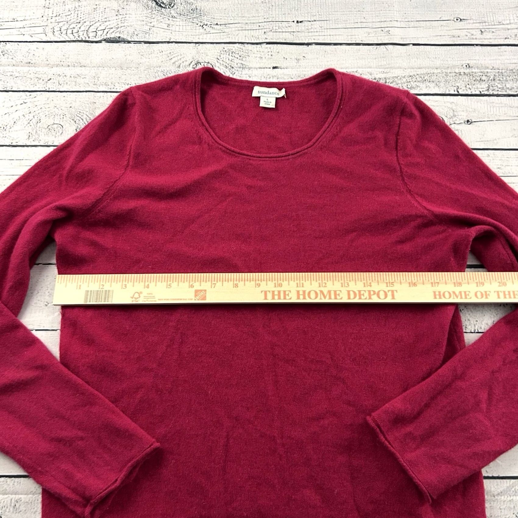 Vintage Sundance Pullover 100% Cashmere Sweater Women's Large Pink Knit Sleeve Ladies L Pink Sweater Womens Size L / US 10 / IT 46 - 4 Thumbnail