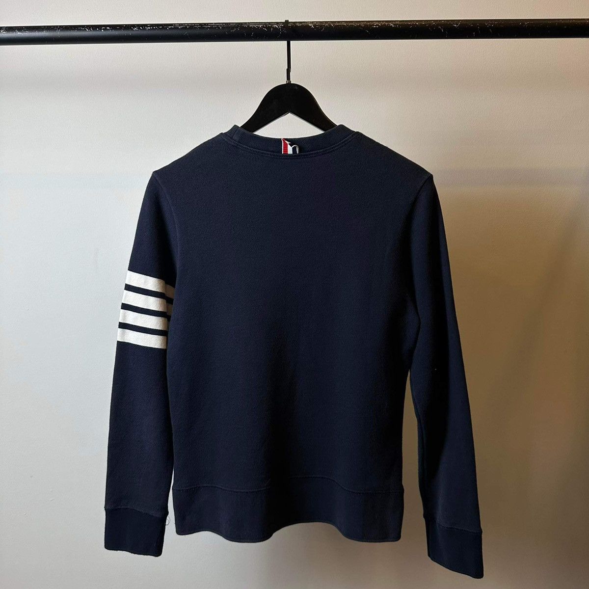 Thom Browne THOM BROWNE 4 BAR NAVY SWEATER Size US L / EU 52-54 / 3 - 2 Thumbnail